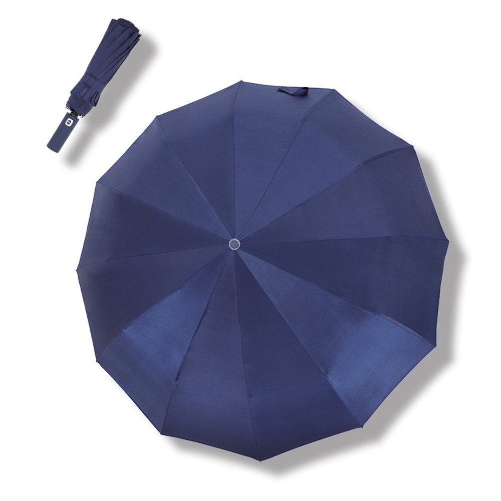 Coonoor Taschenregenschirm Regenschirm Sturmfest, Taschenschirm Groß für Herren und Damen, UV-Schutz, 12 Rippen, Automatisch Auf und Zu, Durchmesser 105 cm