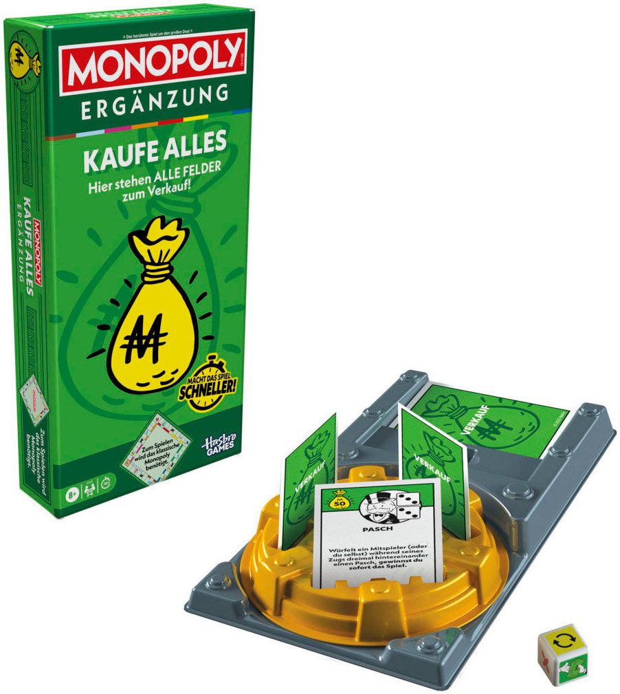 Hasbro Spiel Monopoly Ergänzung: Kaufe alles, Familienspiel