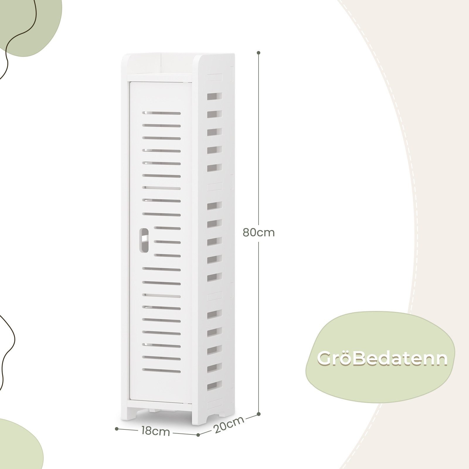 Dripex Midischrank Badezimmerschrank, Badschrank schmal, Toilettenschrank günstig online kaufen