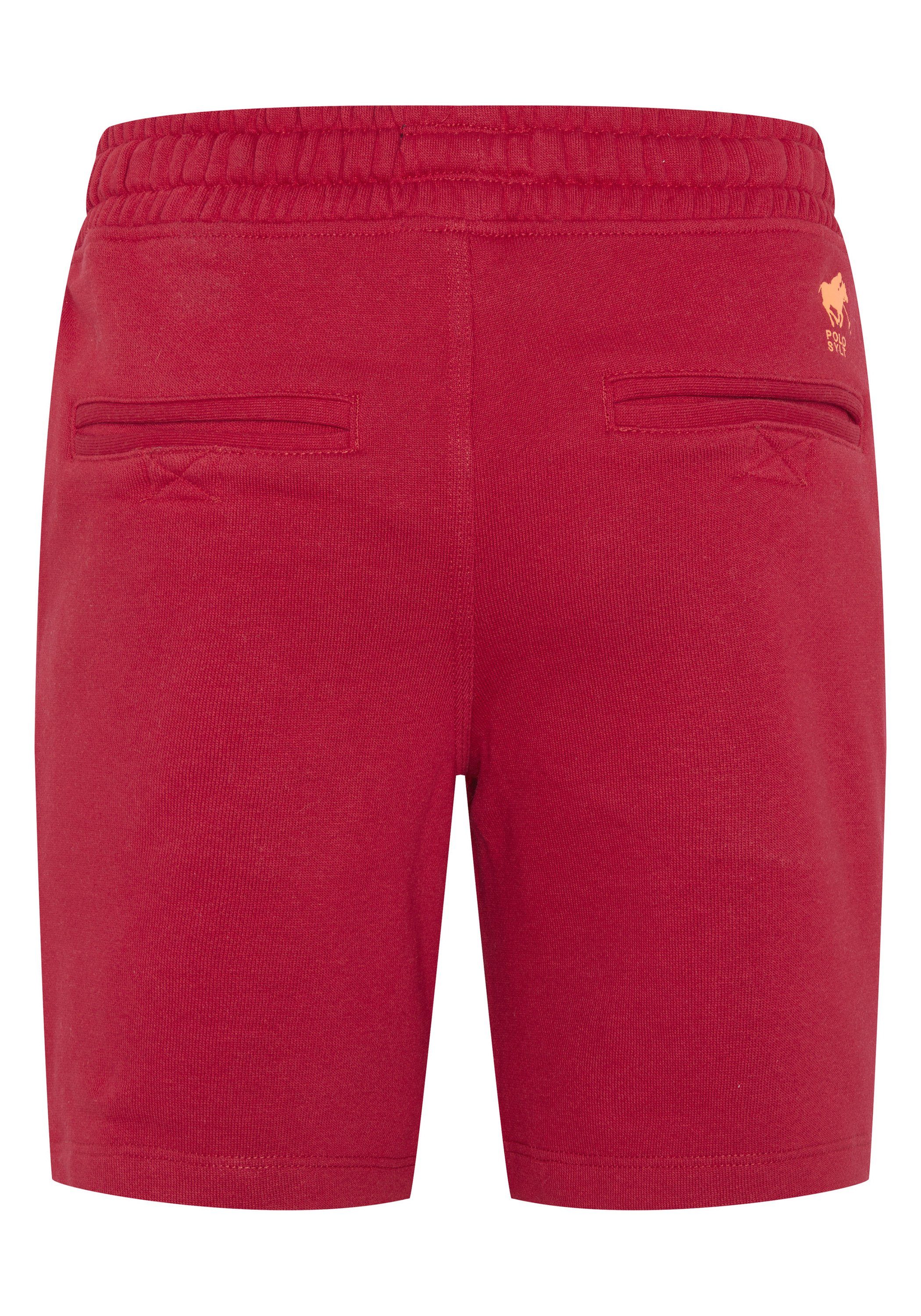 Polo Sylt mit Logo Pepper 19-1557 buntem Chili Sweatshorts