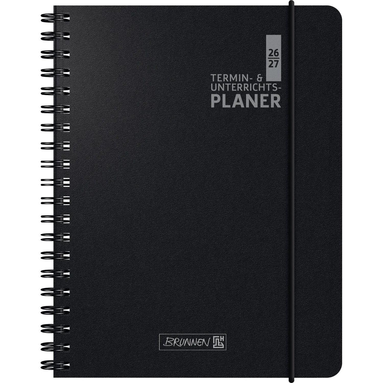 Baier & Schneider Lehrerkalender Termin- & Unterrichtsplaner 2026/2027, A5, Kunststoff, schwarz