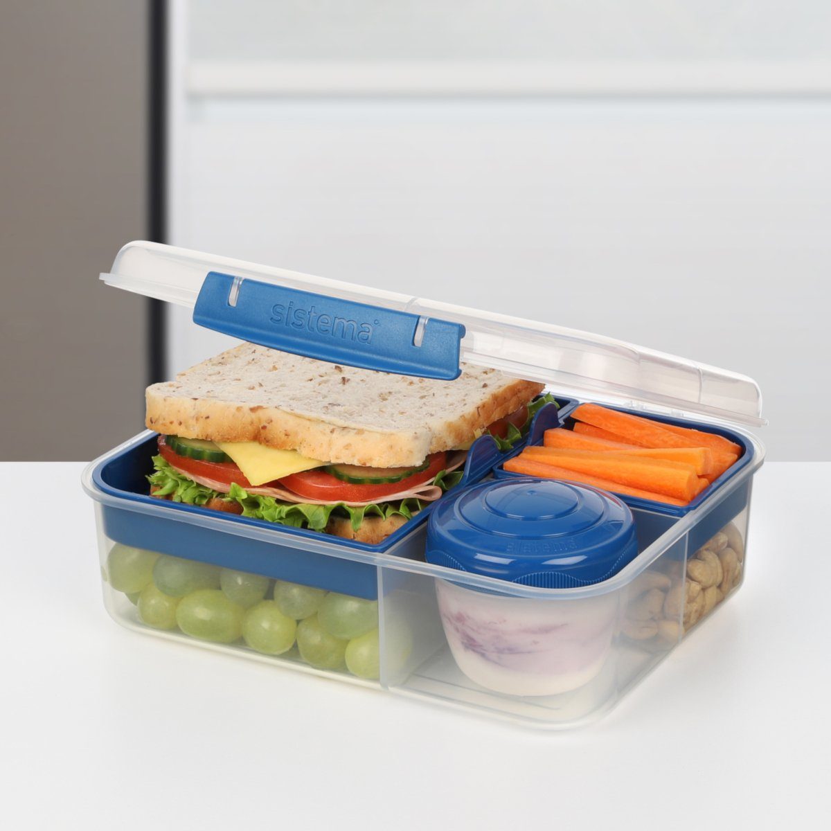 sistema Lunchbox Bento Lunchbox To Go unterteilt - Farbwahl, Kunststoff (lebensmittelsicher)