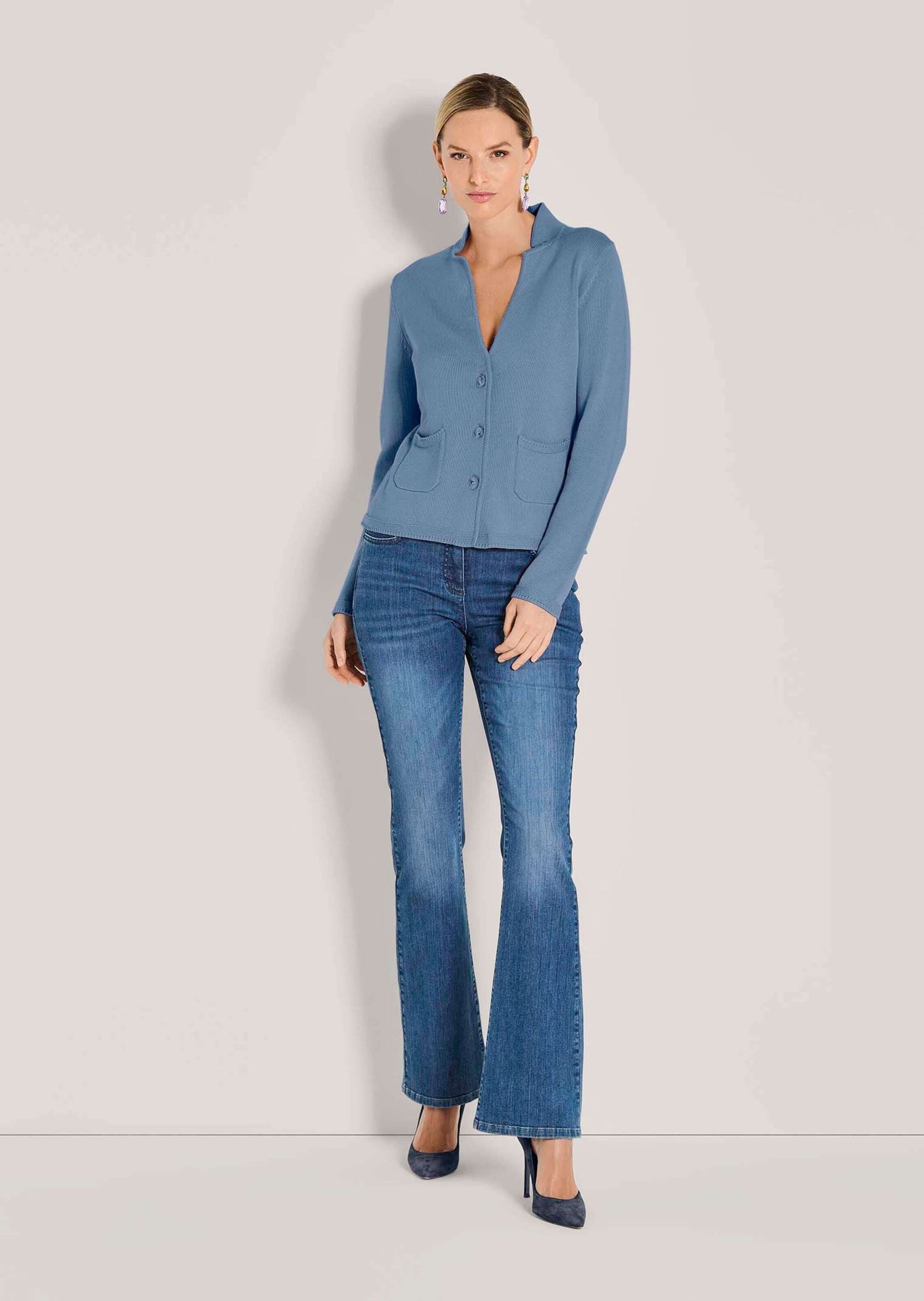 MADELEINE Strickjacke Eleganter Blazer mit feinem günstig online kaufen
