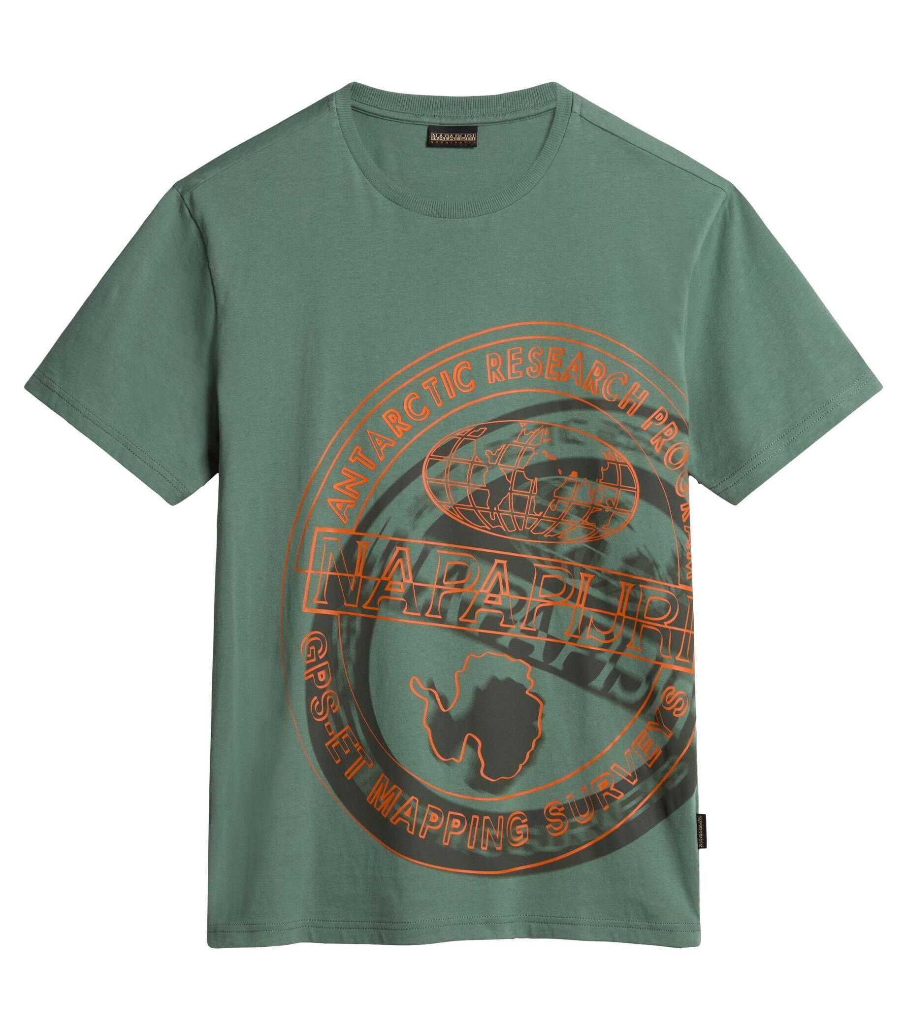 Napapijri T-Shirt Herren T-Shirt S-ARGUS (1-tlg) (43) grün