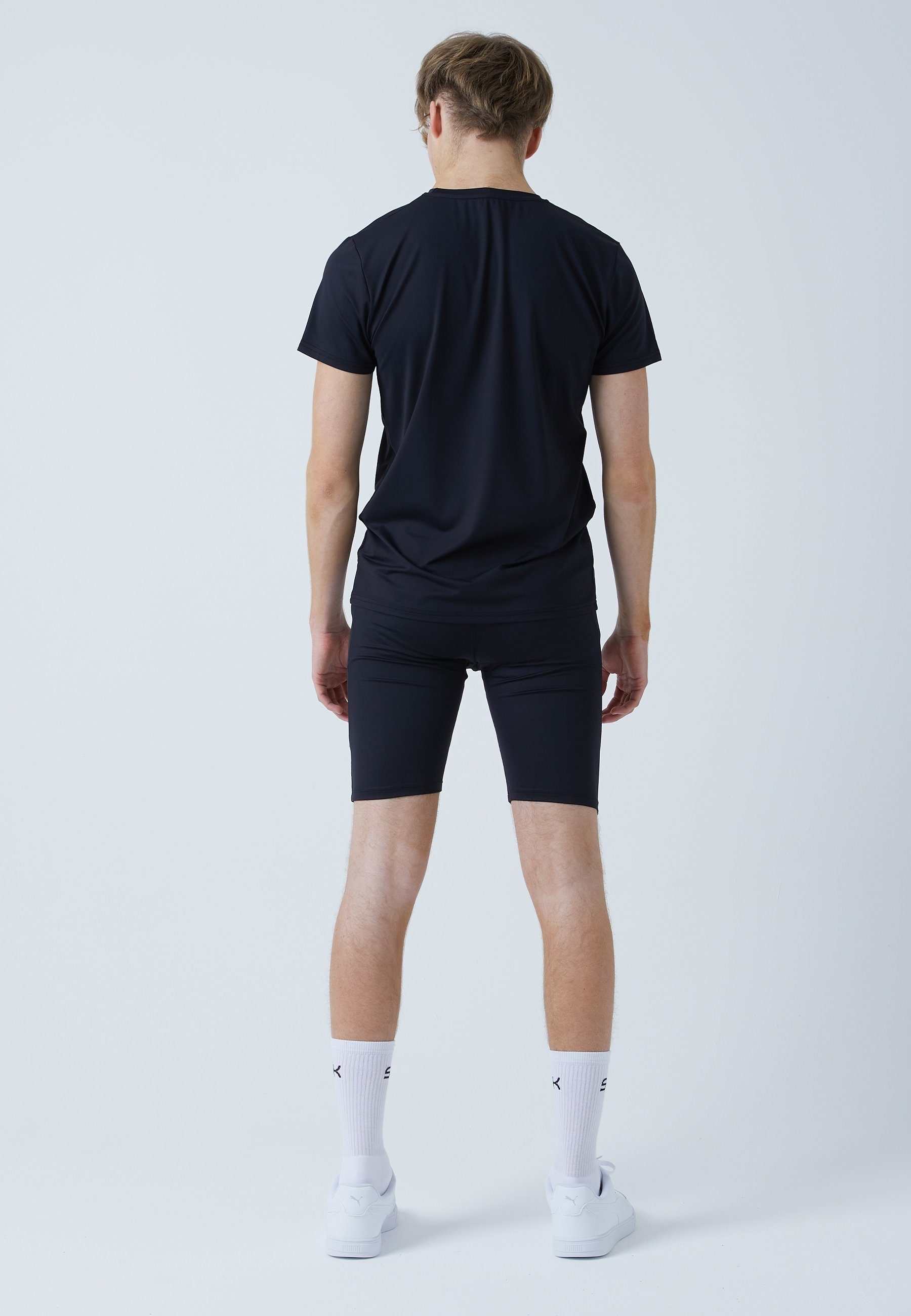 Tennis Radlerhose & Herren schwarz Jungen SPORTKIND Funktionsshorts mit Short Taschen Tights