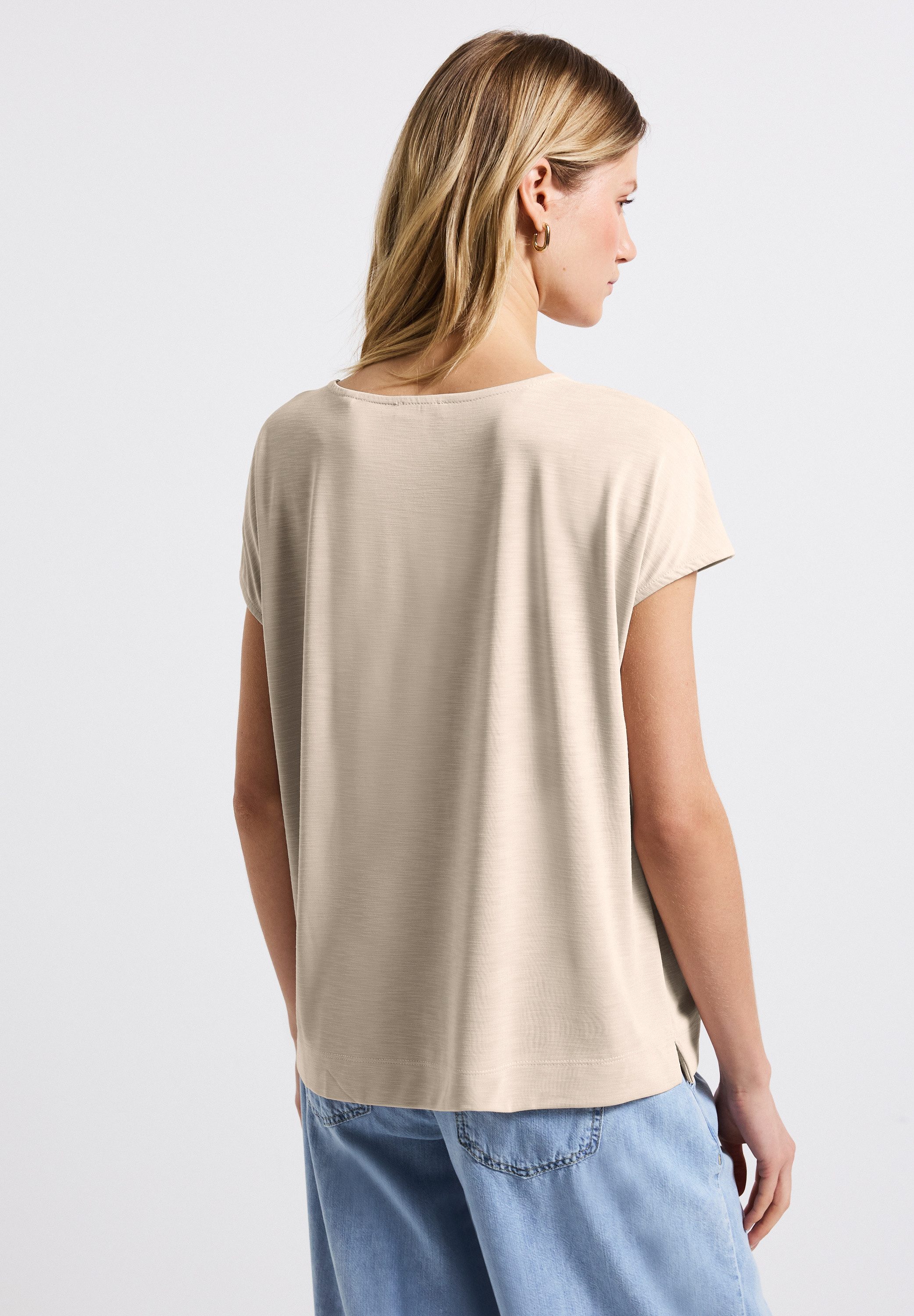 STREET ONE T-Shirt mit Wording aus Schmucksteinen