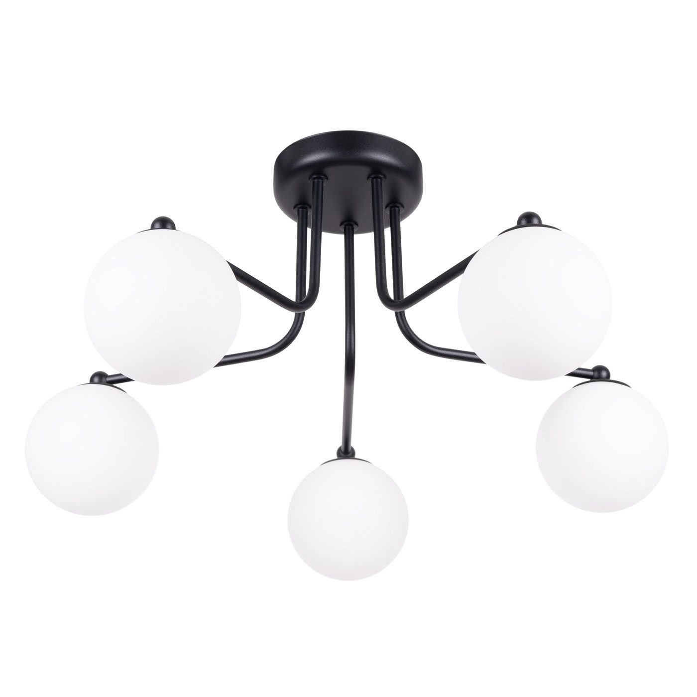 SOLLUX lighting Kronleuchter Kronleuchter Astral 5 Schwarz, Nicht enthalten