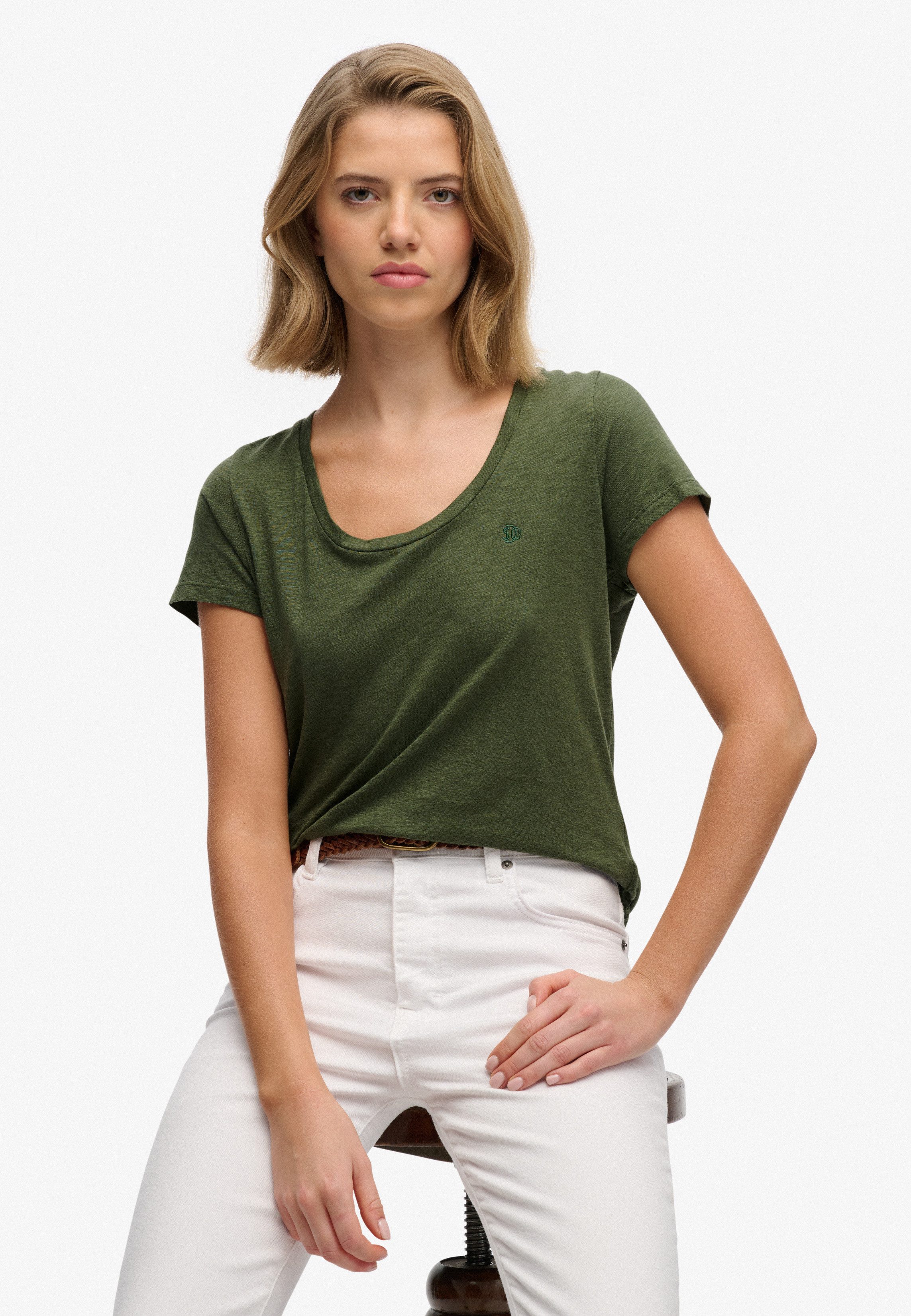Superdry T-Shirt STUDIOS SCOOP NECK TEE
