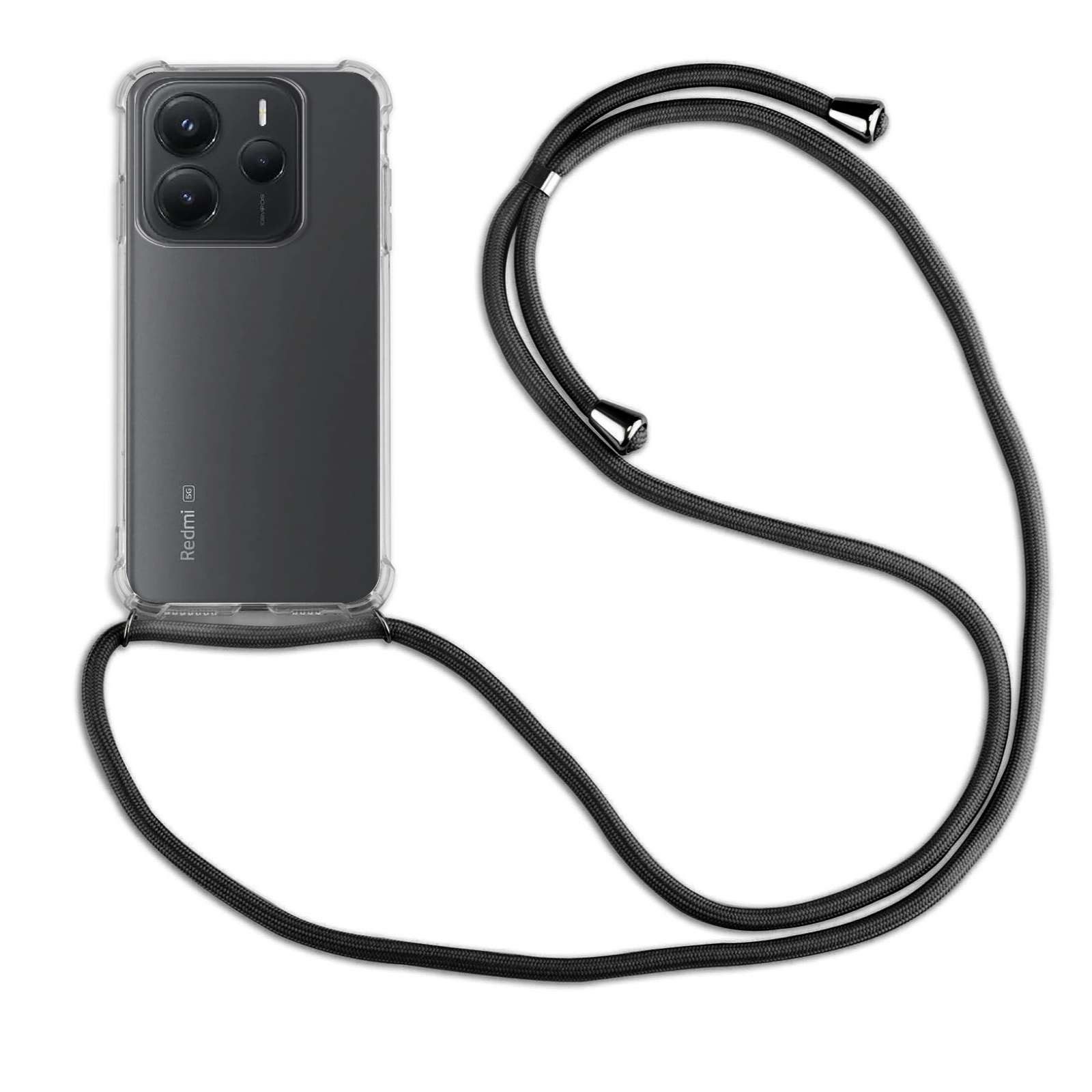betterfon Handyhülle Handykett für Xiaomi Redmi Note 14 Serie Hülle mit Kordel Band, Hände frei – mit Silikonhülle & Schnur für flexiblen Alltag