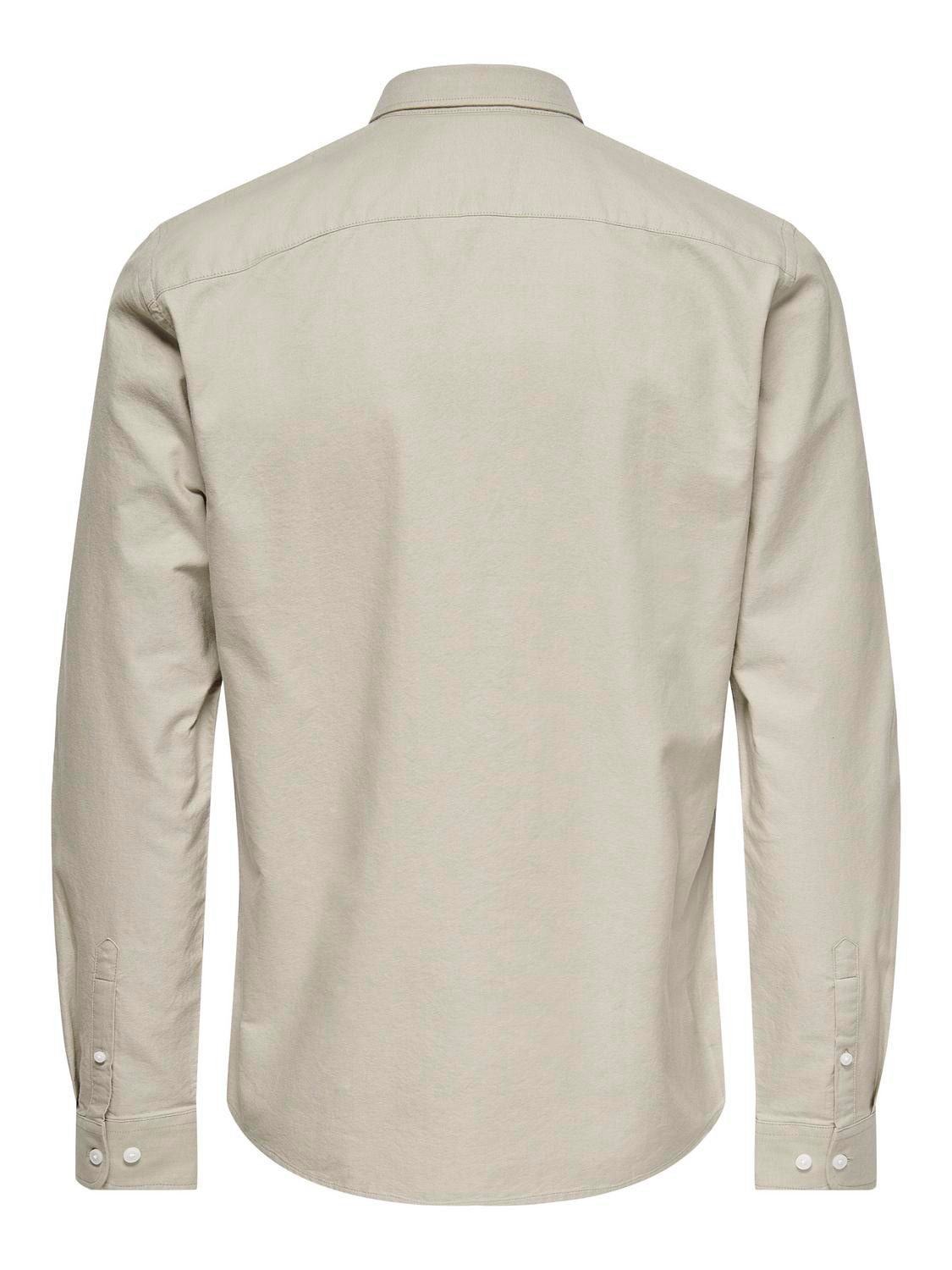 ONLY & SONS Langarmhemd ONSALVARO SLIM LS OXFORD SHIRT NOOS