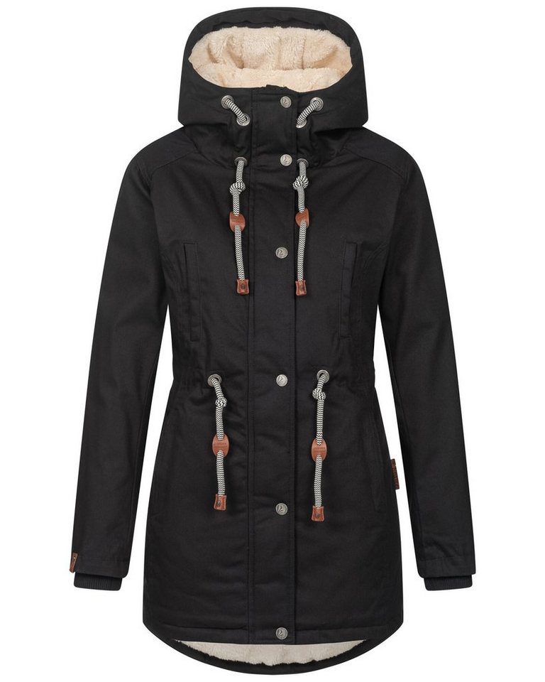 Navahoo Winterjacke Ireliaa mit warmen Teddyfell