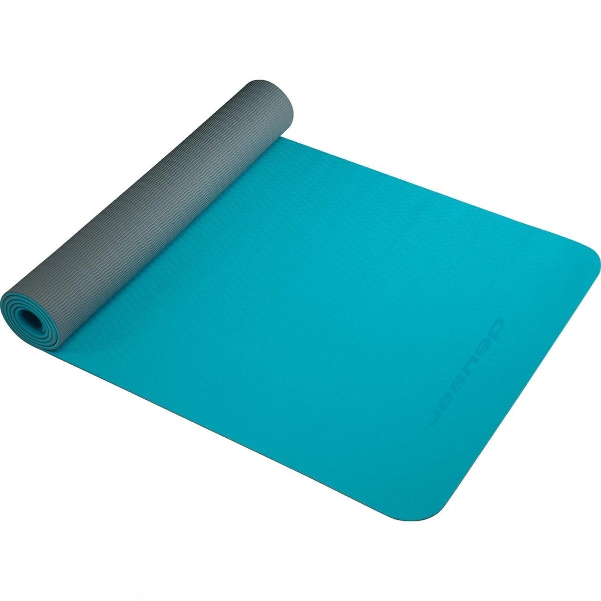 Yogamatte Fitness Matte Fitnessmatte Isomatte Yoga Pilates Petrol/grau