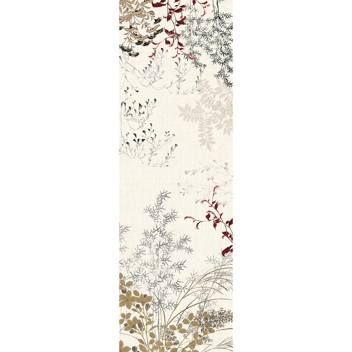 Garnier Thiebaut Tischläufer Tischläufer Bambous Parchemin 50x155 cm, bedruckt