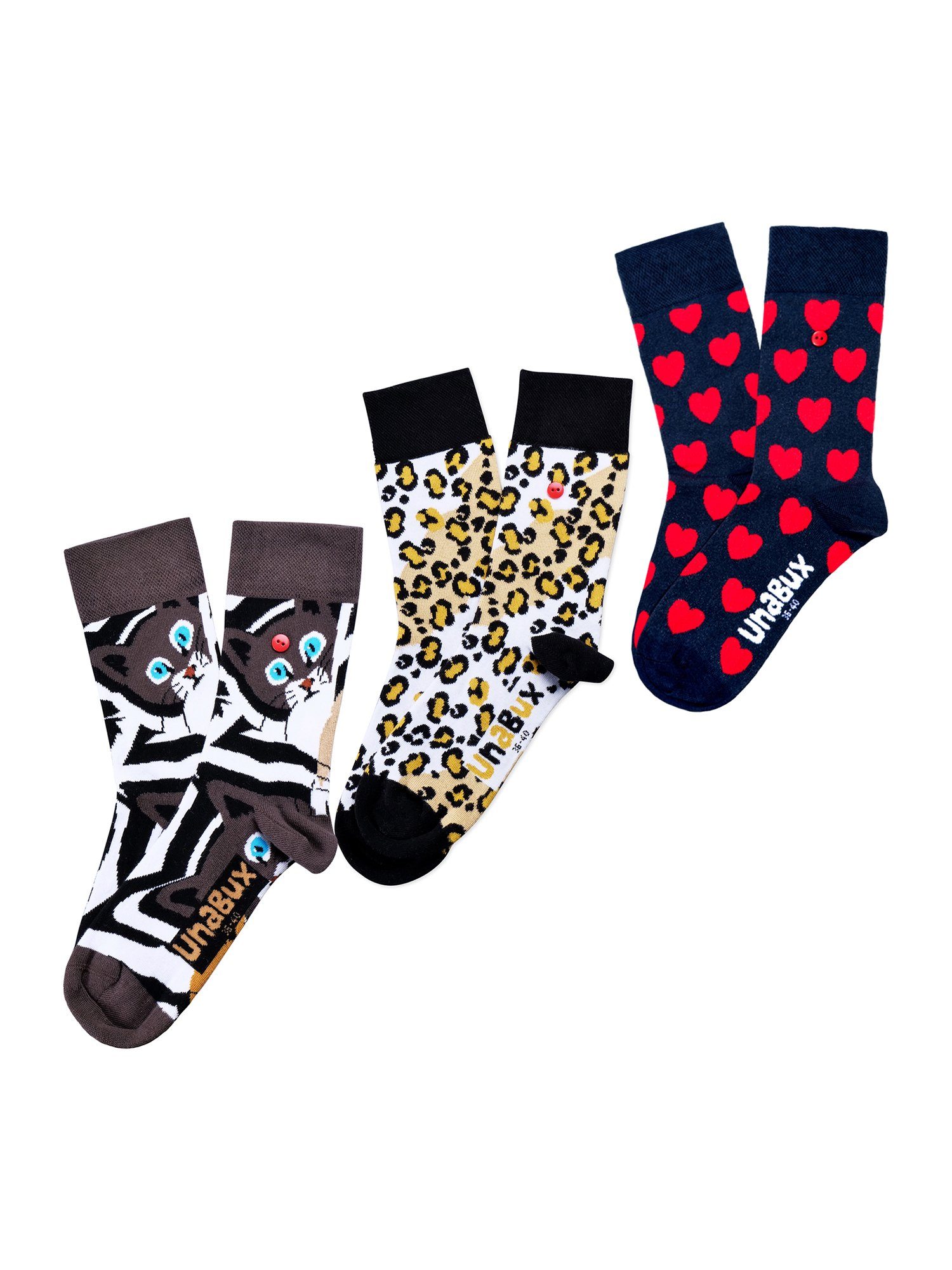 UnaBux Freizeitsocken Mix (3-Paar) günstig online kaufen