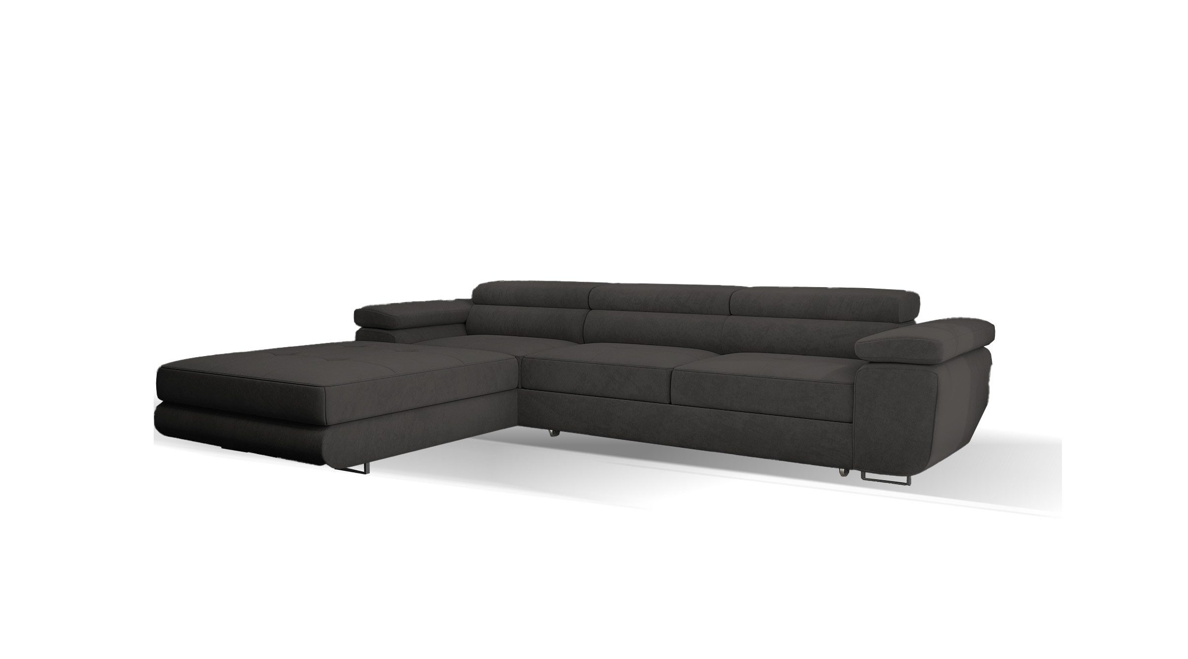 Goldstoff Ecksofa mit Schlaffunktion und Bettkasten, Designer Schlafsofa mi günstig online kaufen