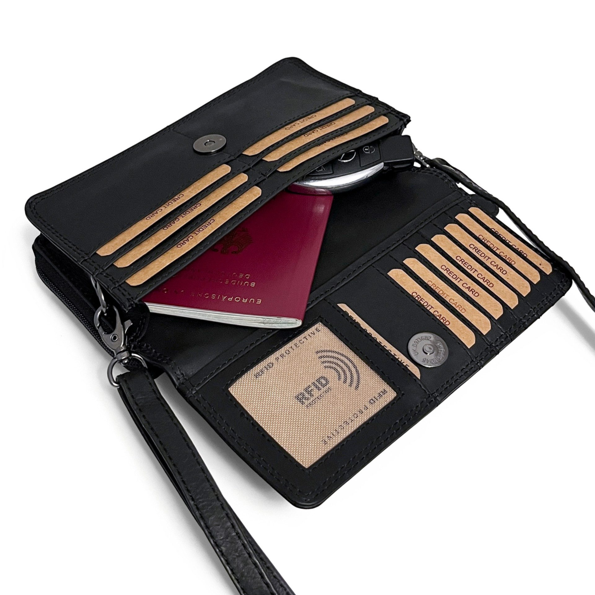 Benthill Geldbörse Echt Leder Reisebrieftasche Umhängetasche Klein Travel S günstig online kaufen