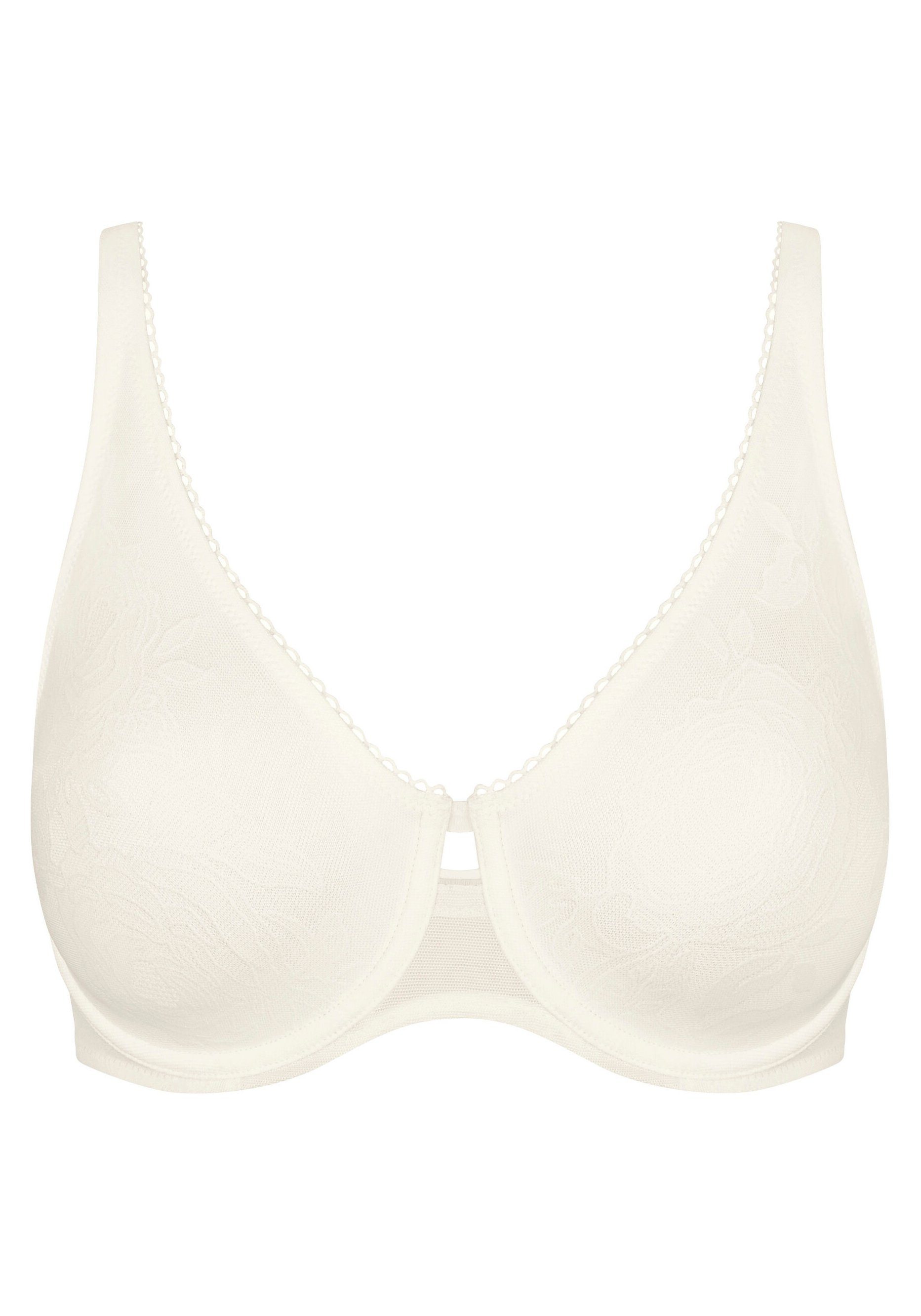 Triumph Minimizer-BH Dessous seidenweiß mit Sensation Basic Jacquardspitze, Cup Wild C-G, Rose W01