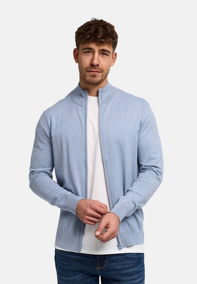 INDICODE Strickjacke Herren Lau Herrenstrickjacke