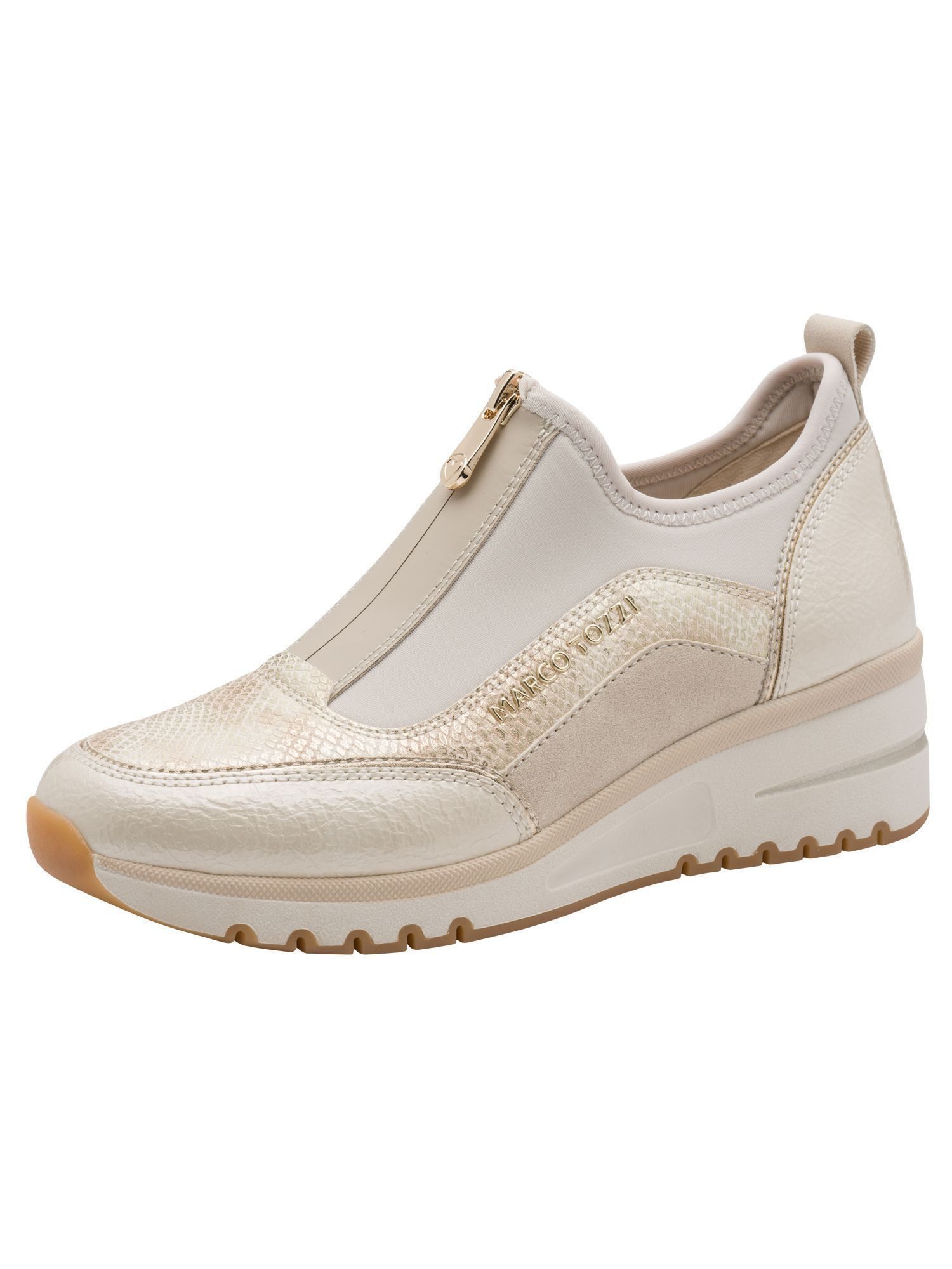 MARCO TOZZI FEEL, Removable Sock mit Reißverschluss Keilabsatz Slip-On Sneaker FEEL