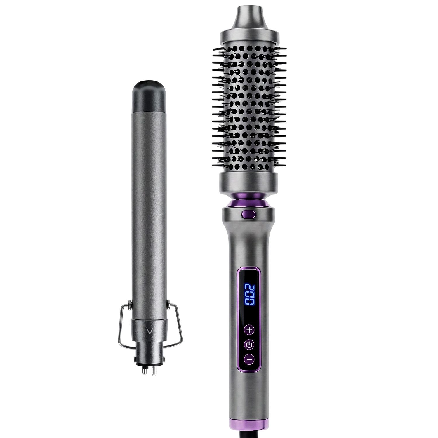 HS Onsing Lockenstab 2 in 1 Lockenstäbe Set, 38 mm/25 mm, Hair Curler, 11 Temperaturen, LCD-Display, für Große Locken, PTC-Schnellheizung,Negative Ionen