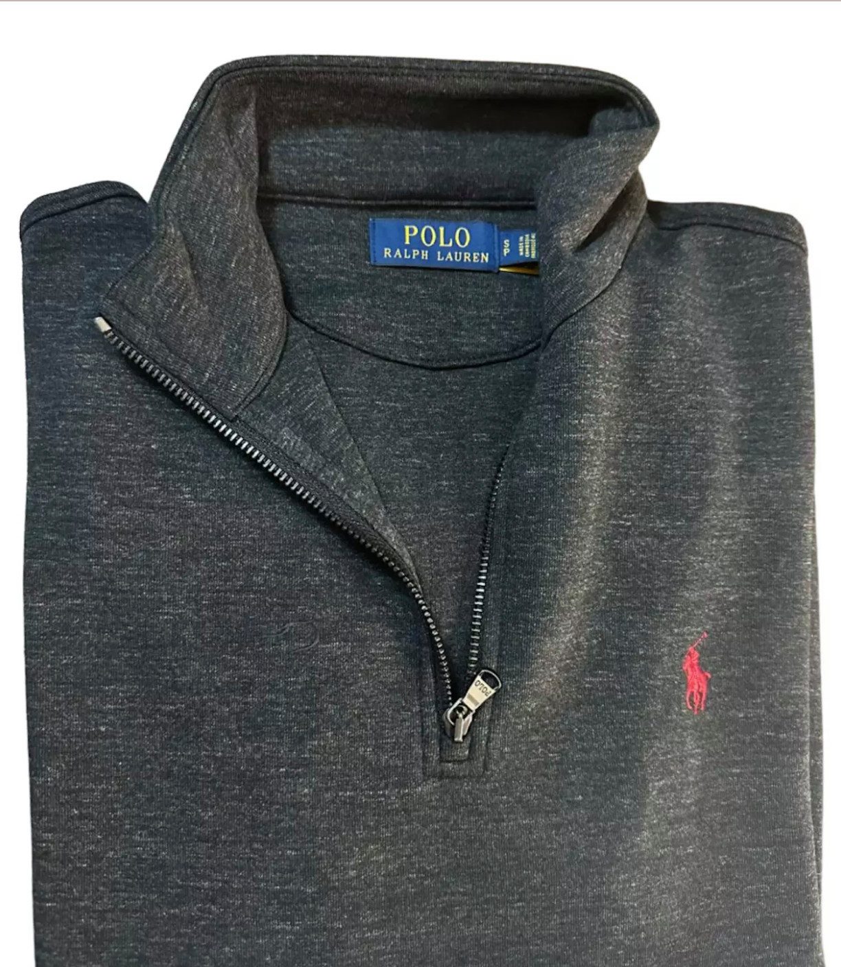 Polo Ralph Lauren Troyer Half Zip Pullover Sweatshirt Entspannter Schnitt, Stehkragen, Halbreißverschluss