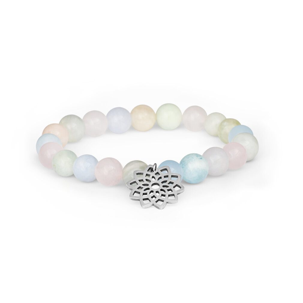 Armband Morganit-Perlenarmband MINK96 / 17