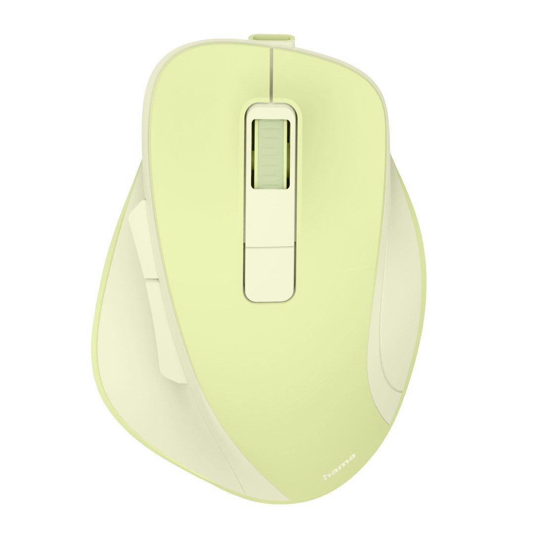 Hama Funkmaus WM-500 ergonomisch 6 Tasten Maus (Funk, Ergonomisch, leise Klicks, Akku, Assist-Taste, DPI-Schalter)