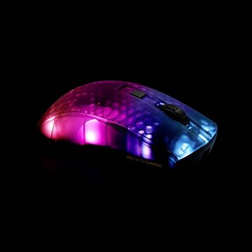 DELTACO Gaming-Maus Mäuse (Abnehmbares Kabel, Beleuchtet, Integriertes Scrollrad)