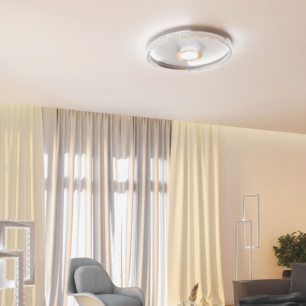 LED Decke Deckenlampe fest verbaut, Wohnzimmer Warmweiß, Deckenleuchte, etc-shop Lampen Deckenlampe LED-Leuchtmittel LED
