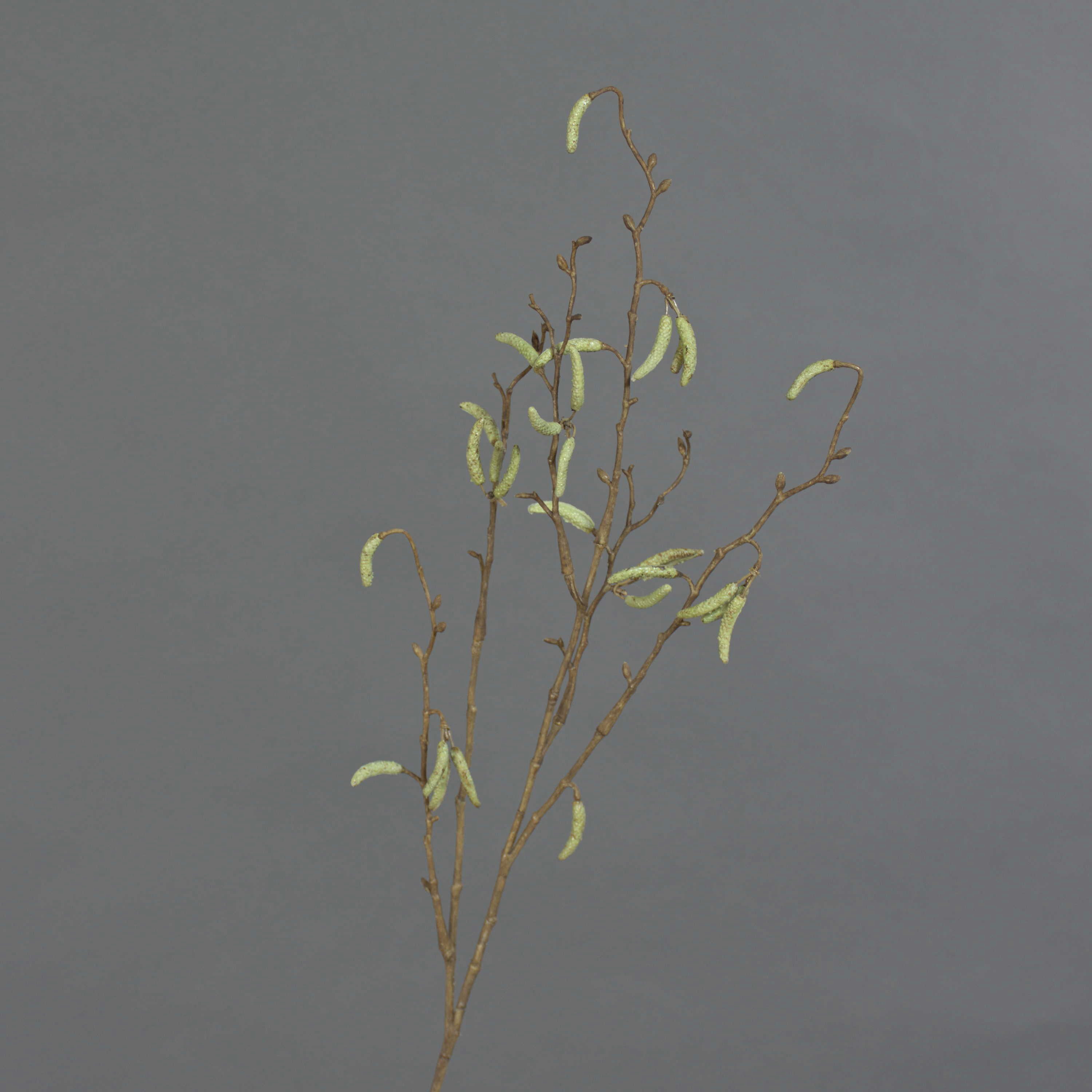 Kunstzweig Künstlicher Birkenzweig NANTE, 25 Knospen, braun, 65cm Birke, artplants, Höhe 65.0 cm