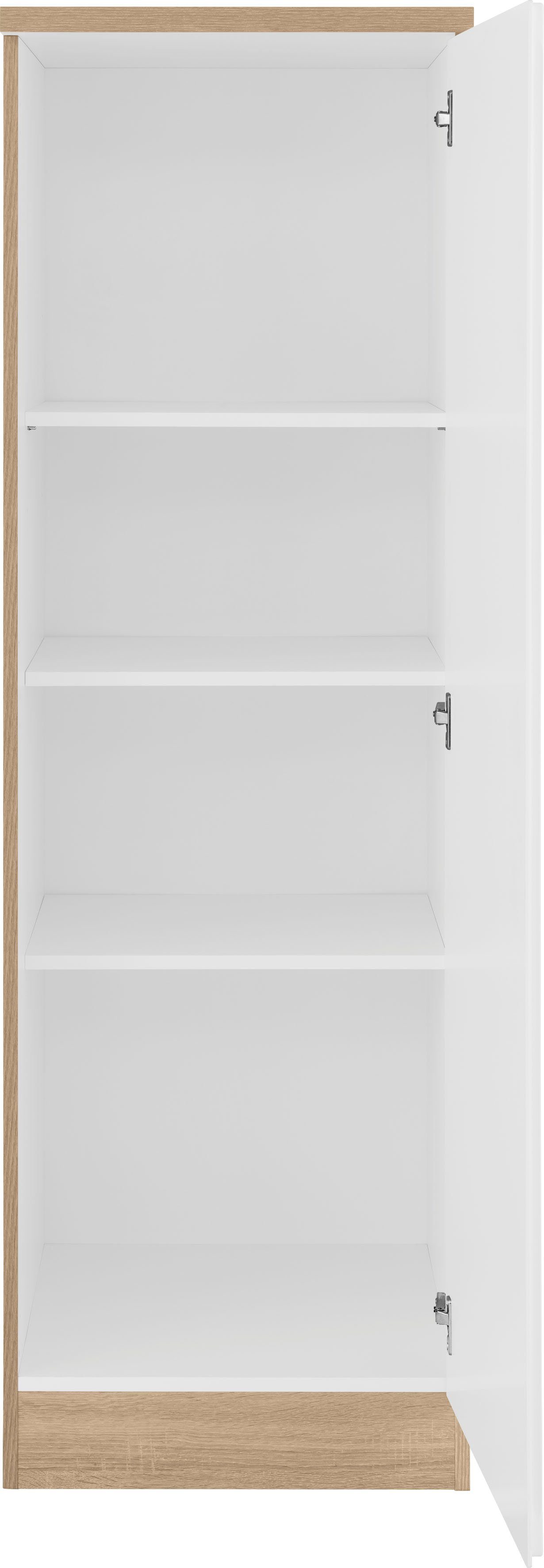 HELD MÖBEL Seitenschrank Virginia creme cm breit, Hochglanz Stauraum für 50 viel