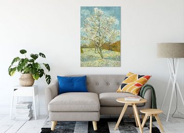 Pixxprint Leinwandbild Vincent Van Gogh - Der pinke Pfirsischbaum, Vincent Van Gogh - Der pinke Pfirsischbaum (1 St), Leinwandbild fertig bespannt, inkl. Zackenaufhänger