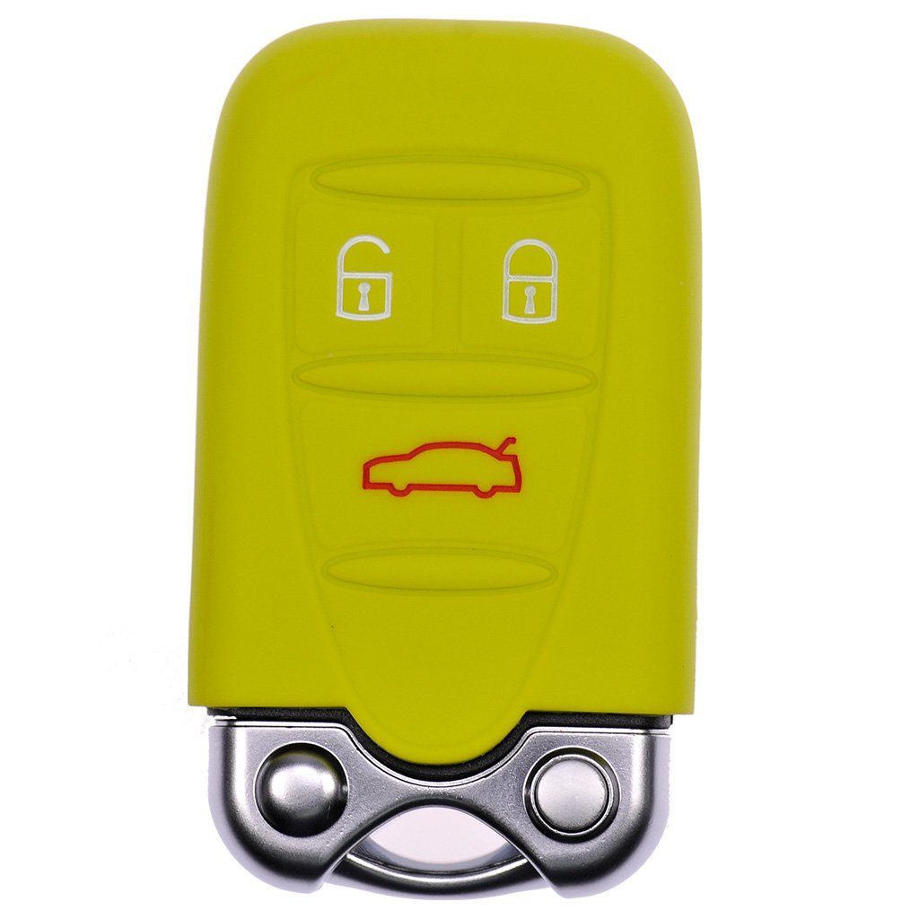 mt-key Schlüsseltasche Autoschlüssel Softcase Silikon Schutzhülle Apfelgrün, für ALFA Romeo 159 Brera 156 Spider 2005 - 2011 3 Tasten KEYLESS
