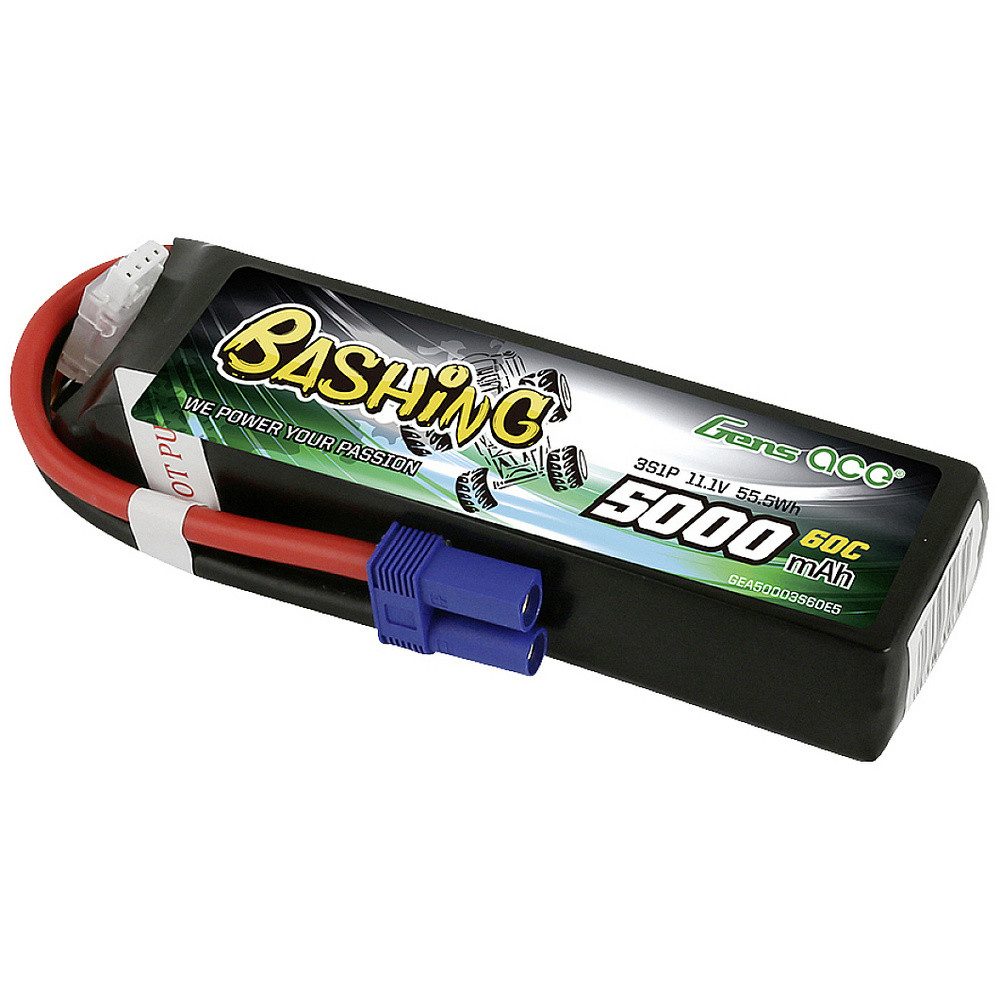 Gens ace Gens ace Modellbau-Akkupack (LiPo) 11.1 V 5000 mAh Softcase EC5 Akku 5000 mAh