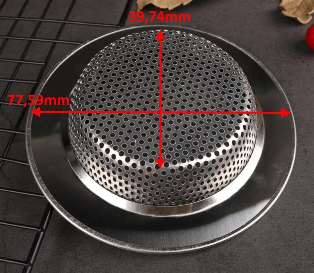 BAYLI Abflusssieb Abfluss Sieb Fein Küche zur Vermeidung von Verstopfung, Haarsieb aus