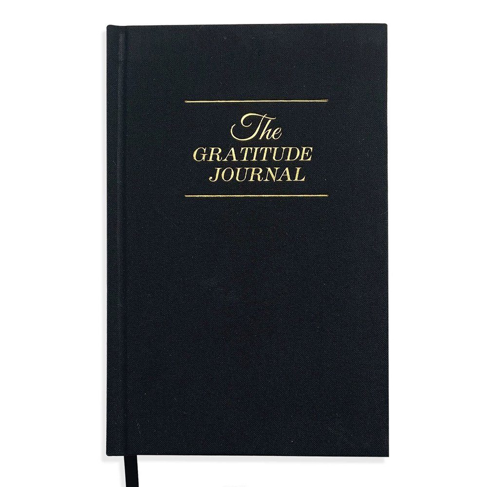 GelldG Tagebuch A5 Format Dankbarkeitstagebuch, Achtsamkeitstagebuch, mehr Motivation Schwarz