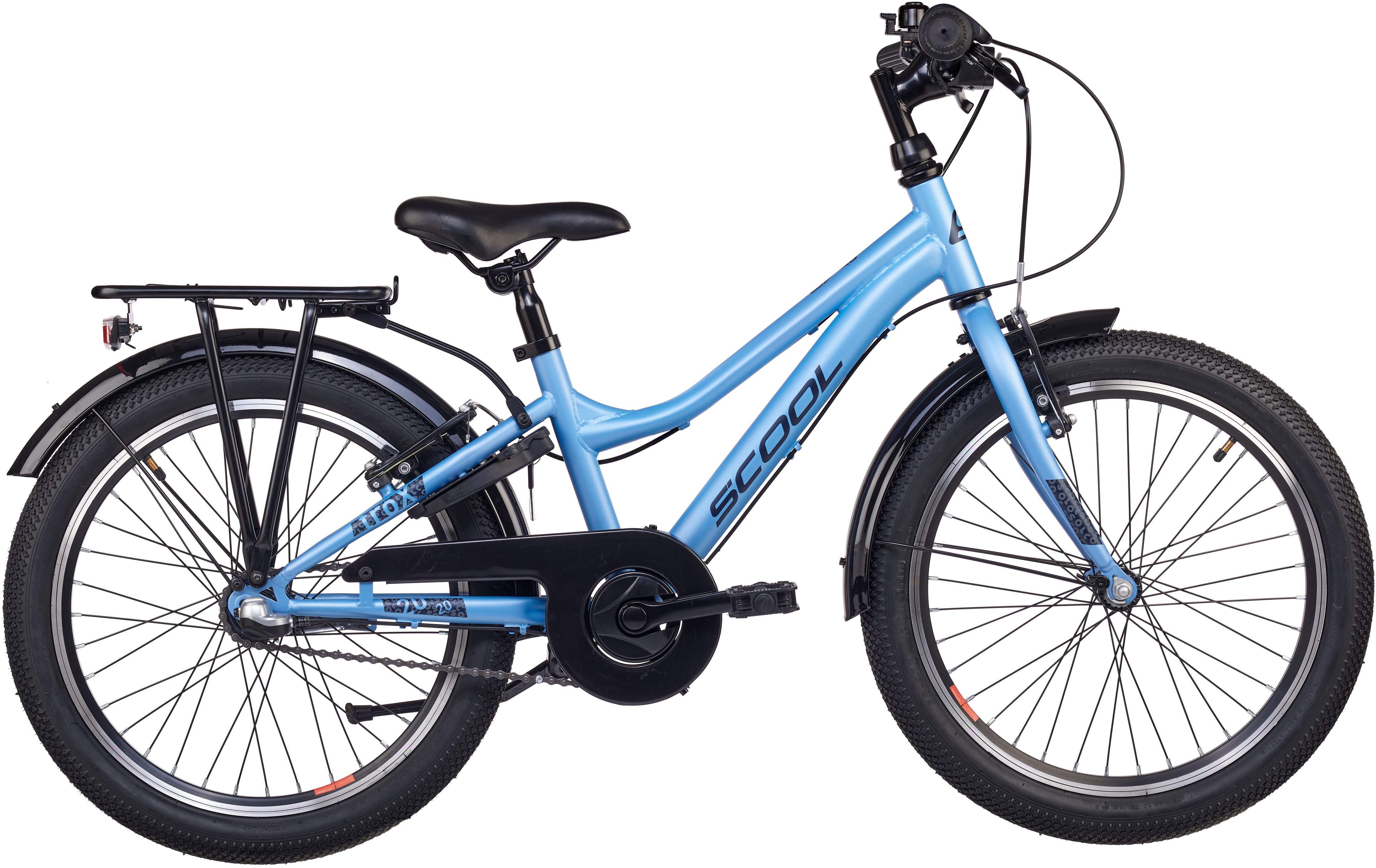 S’COOL Kinderfahrrad S'COOL troX, 3 Gang Shimano, Nabenschaltung