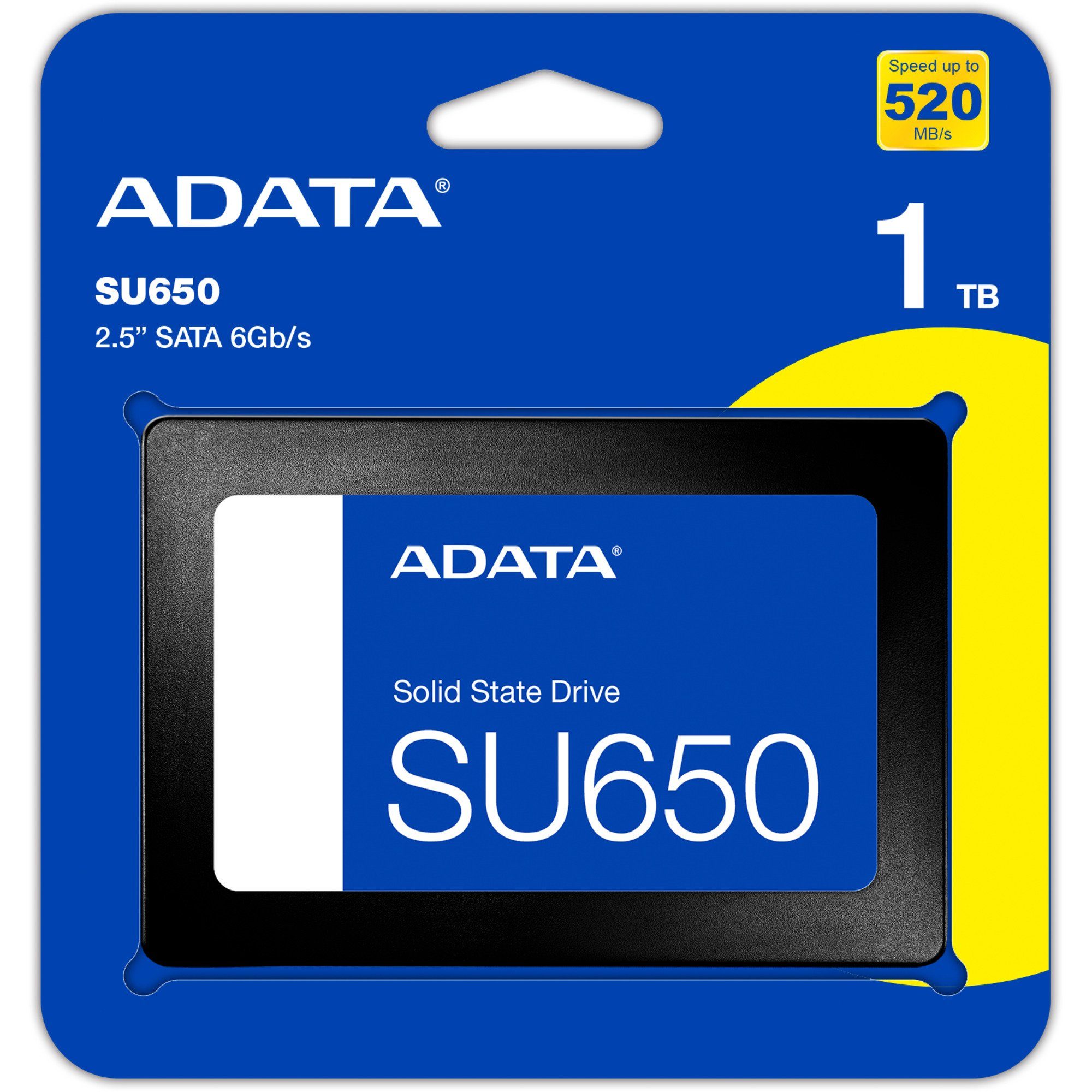 ADATA ADATA Ultimate SU650 1 TB, SSD, (SATA 6 Gb/s, interne HDD-Festplatte (1 TB) 2.5"