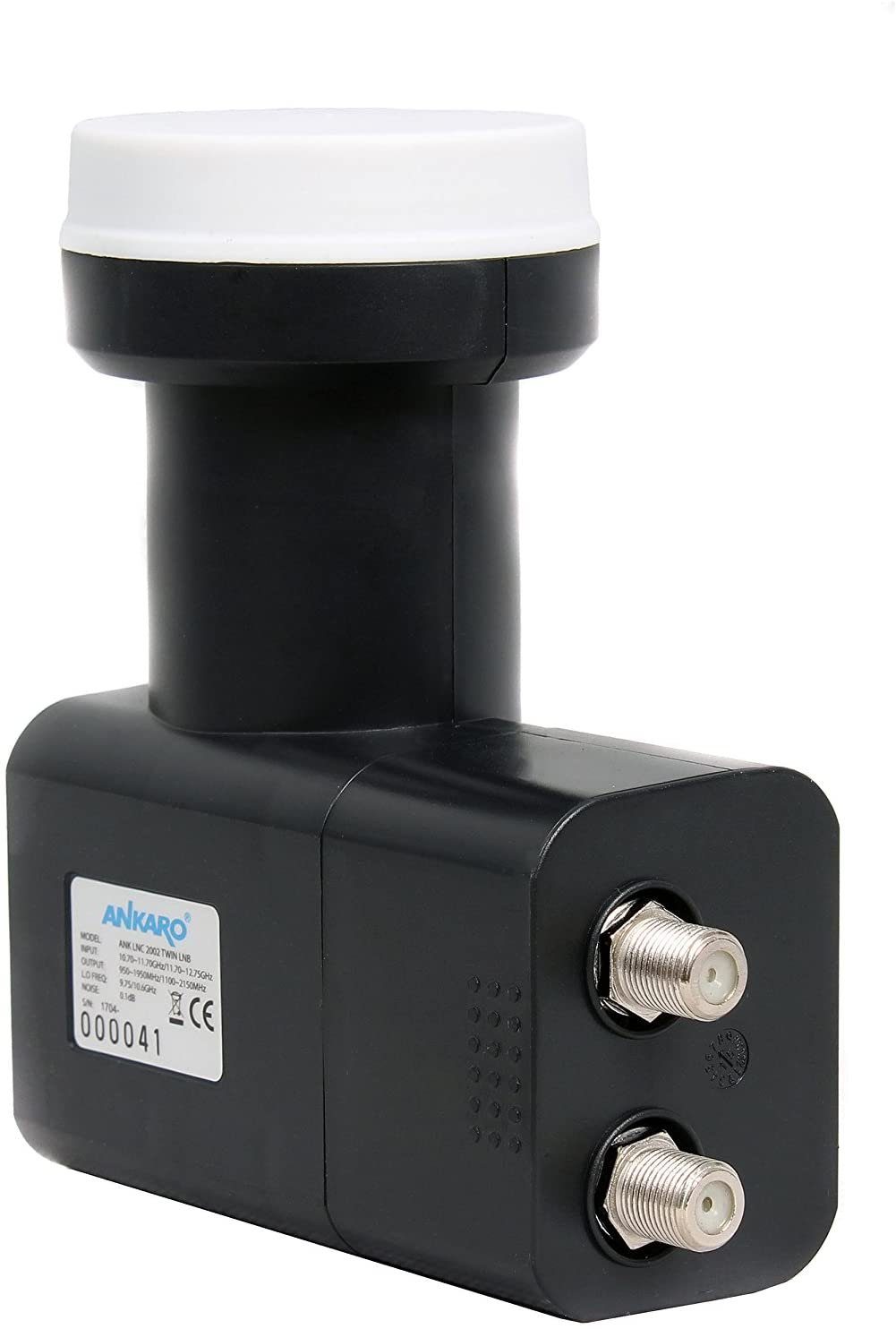 Ankaro Ankaro LNC 2002 Twin Premium mit ausziehbaren Wetterschutz, LTE protec Universal-Twin-LNB