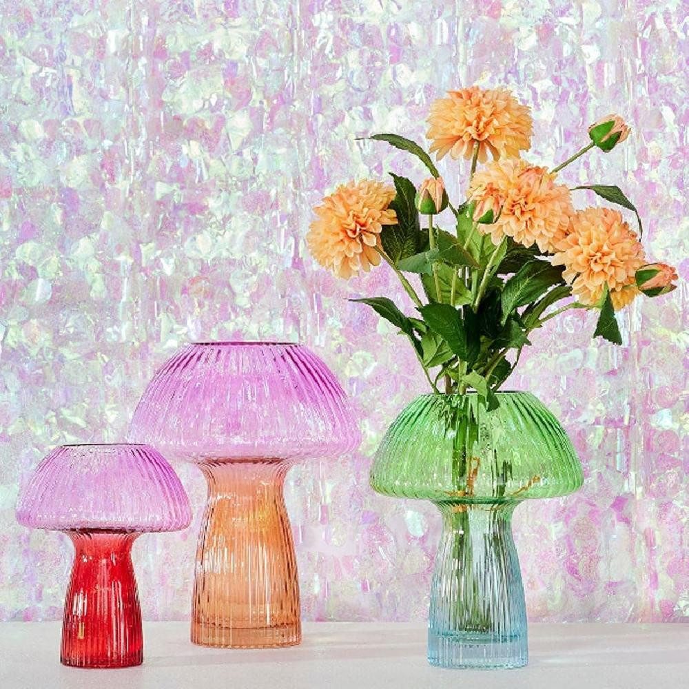 Werner Voß Dekovase Vase Pilz Pilzvase Pink Orange (28cm)