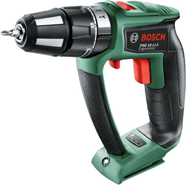 BOSCH Akku-Schlagbohrschrauber PSB 18 LI-2 Ergonomic, 18 V, ohne Akku und Ladegerät