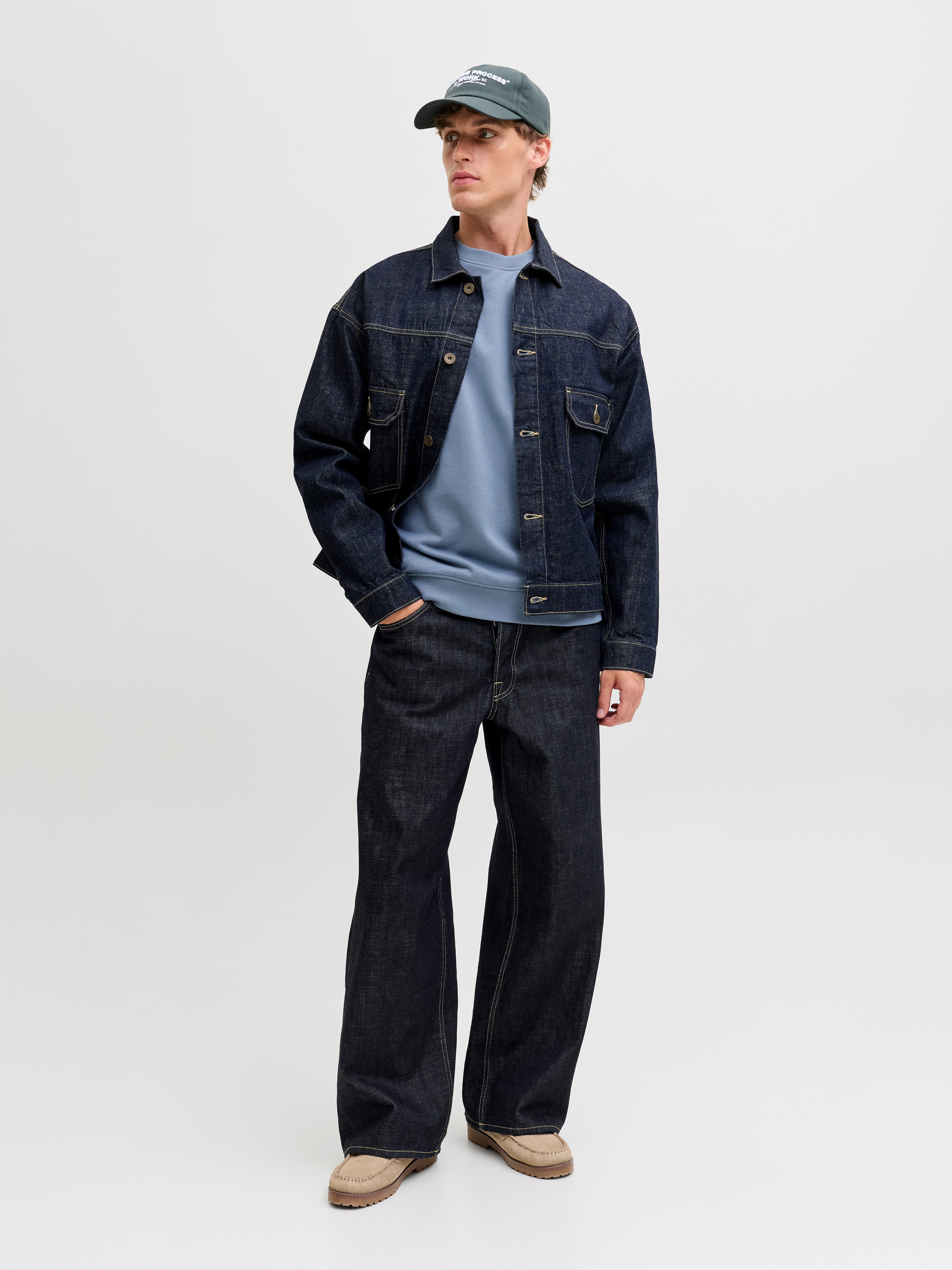 Jack & Jones Sweatshirt JJEARCHIVE GRAPHIC SWEAT CREW NECK NOOS Baumwollmischung, relaxed fit