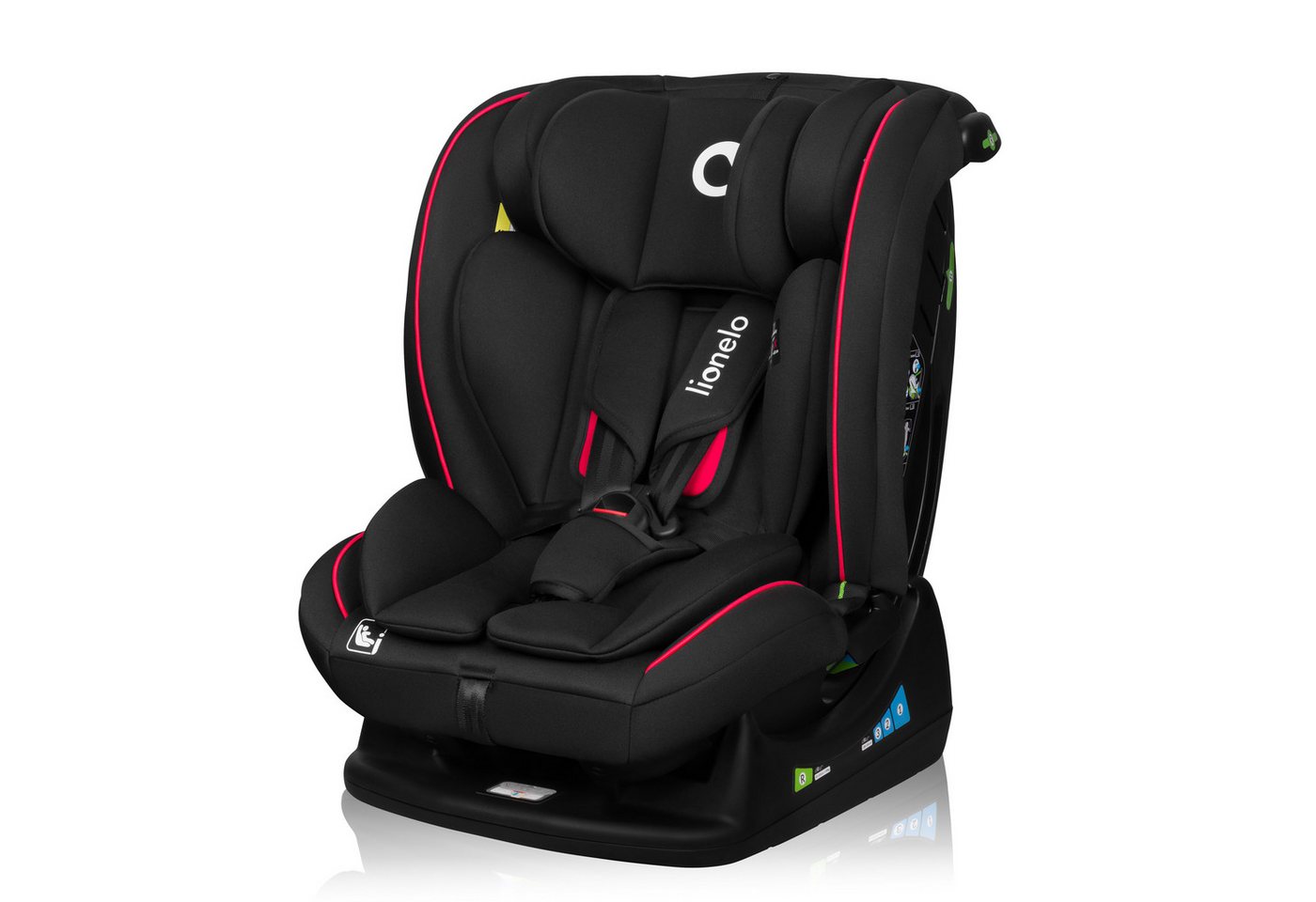 lionelo Autokindersitz AART I-SIZE, ab: ab Geburt, bis: 12 Jahre, ab: 40,00 cm, bis: 150,00 cm, (Autositz, Bedienungsanleitung, Verkleinerungseinsatz, Lendeneinsatz, Baby Card), i-SizeBreiter Anpassungsbereich Ein zusätzlicher Seitenschutz 4in1