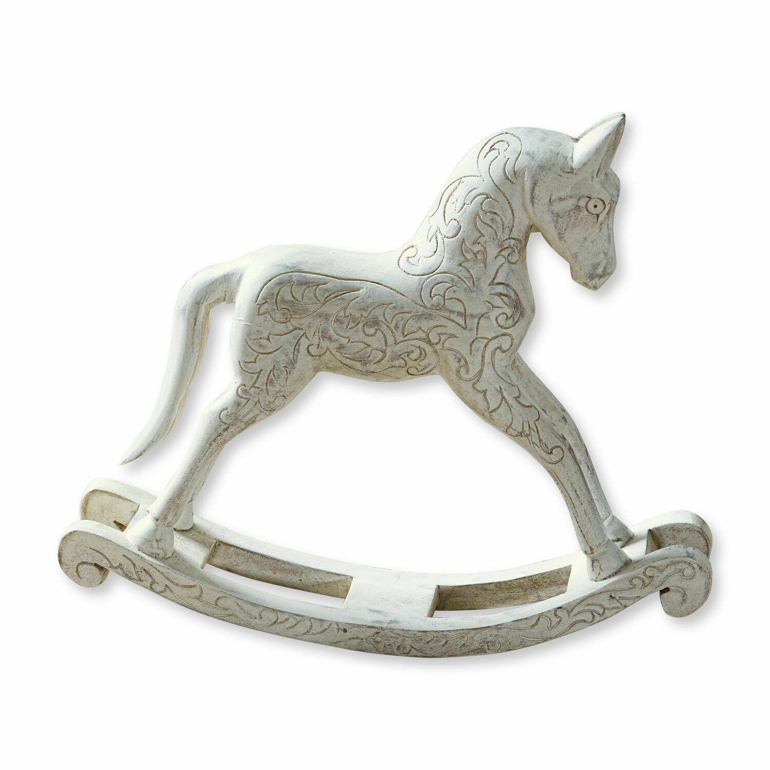 Arno antikweiß Mirabeau Deko-Pferd Dekofigur