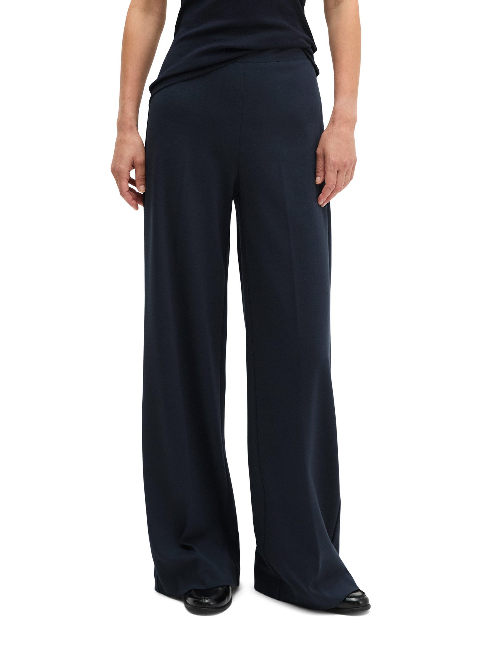 Chinohose aus kompaktem Interlockjersey