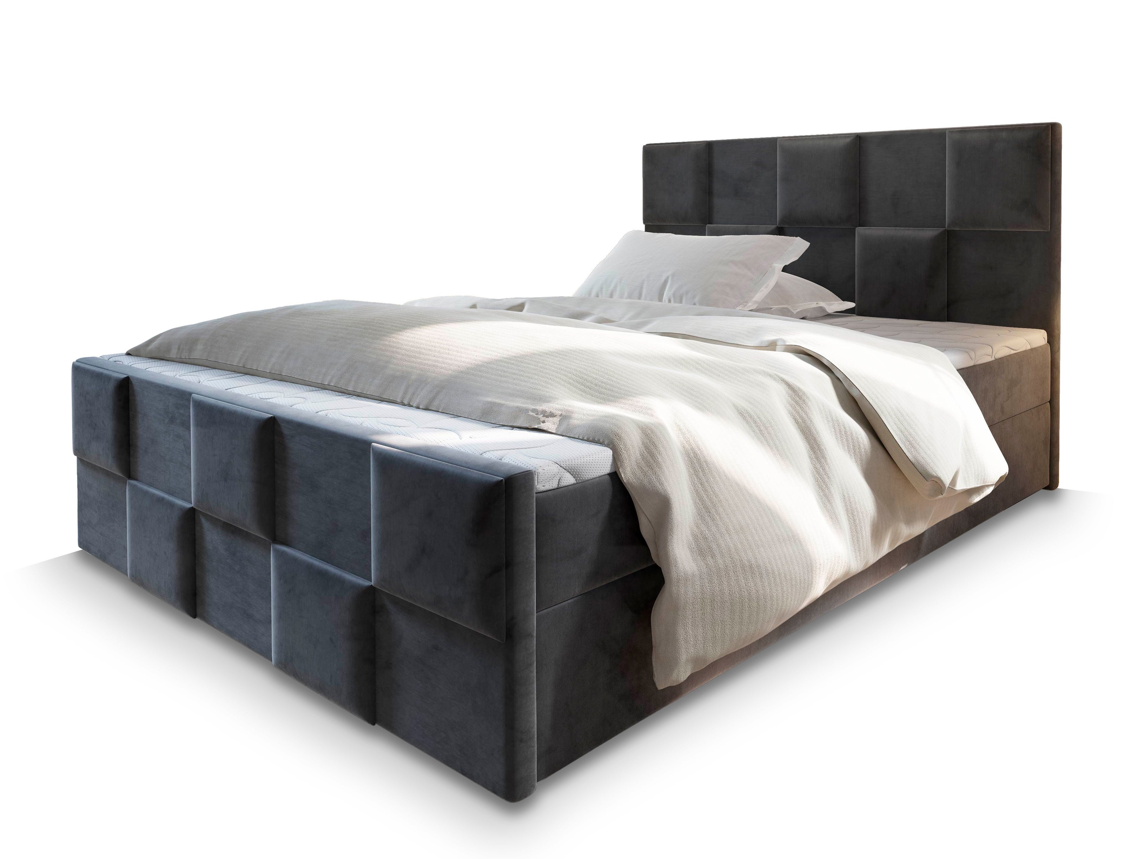 Masseno Boxbett MONA 140x200 cm mit Bonell Matratze und Topper