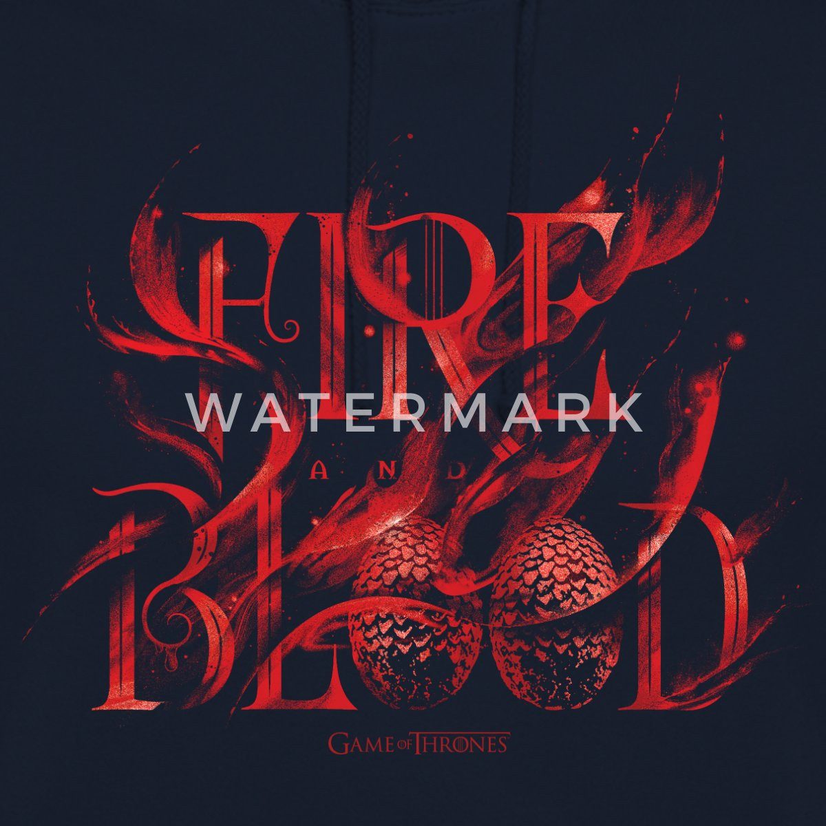 Spreadshirt Hoodie Game Of Thrones Haus Targaryen Fire & Blood Logo Unisex Hoodie (1-tlg)