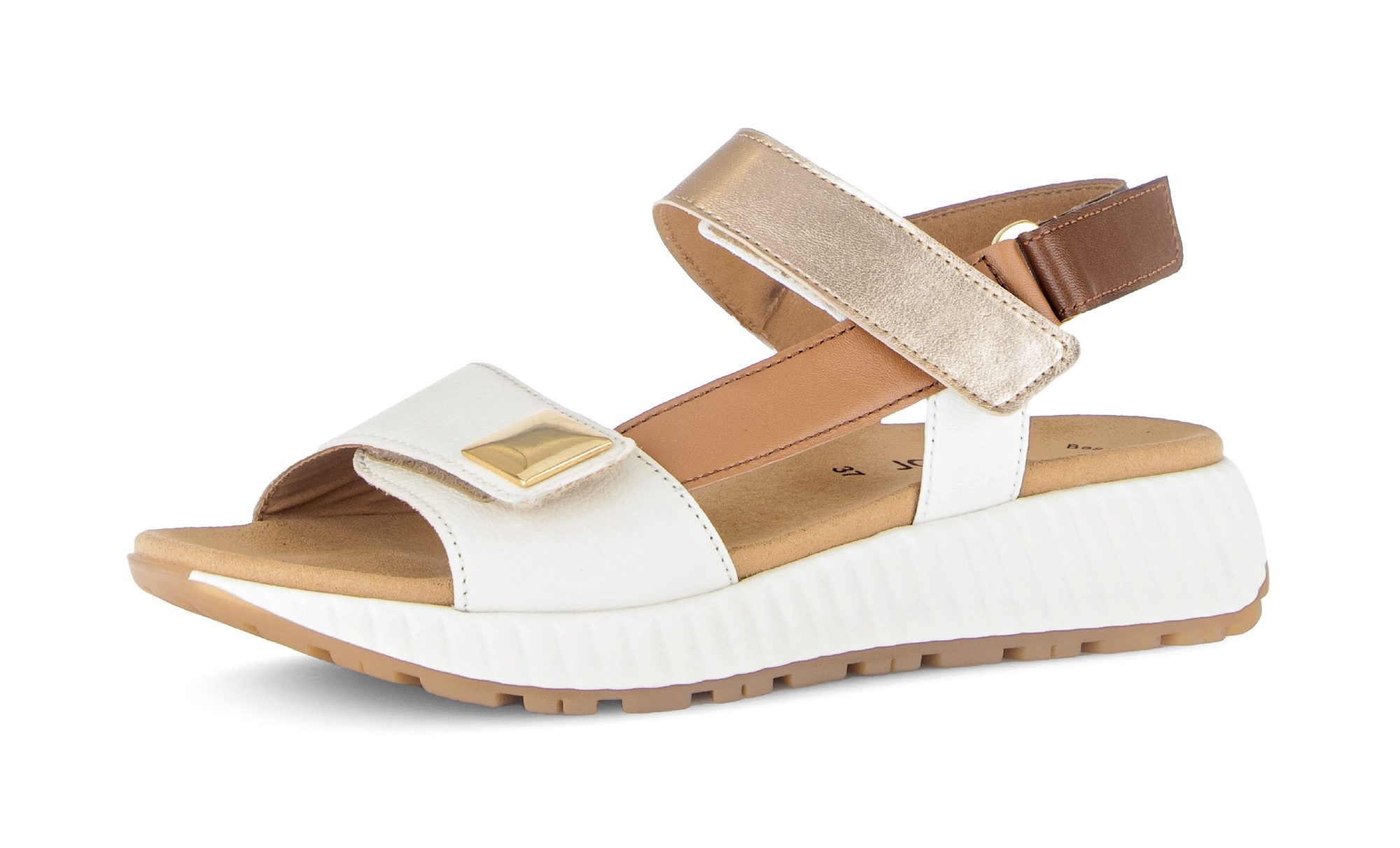 Gabor Keilsandalette Riemchensandale, Sommerschuh mit edlem Schmuckelement