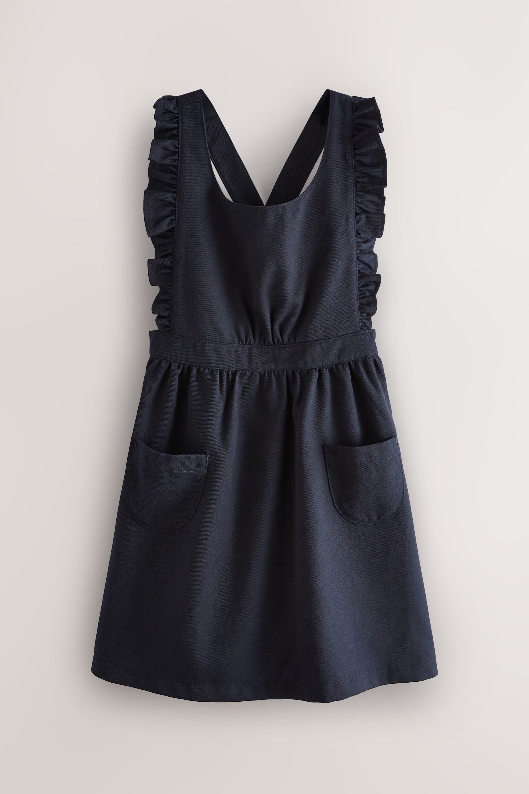 Next Latzkleid Schulkleidung Latzkleid mit Rüschendetail (1-tlg) – Bild 5 von 5