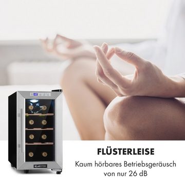 Klarstein Weinkühlschrank Reserva 8 Uno, für 8 Standardflaschen á 0,75l,Wein Flaschenkühlschrank Weintemperierschrank Weinschrank Kühlschrank